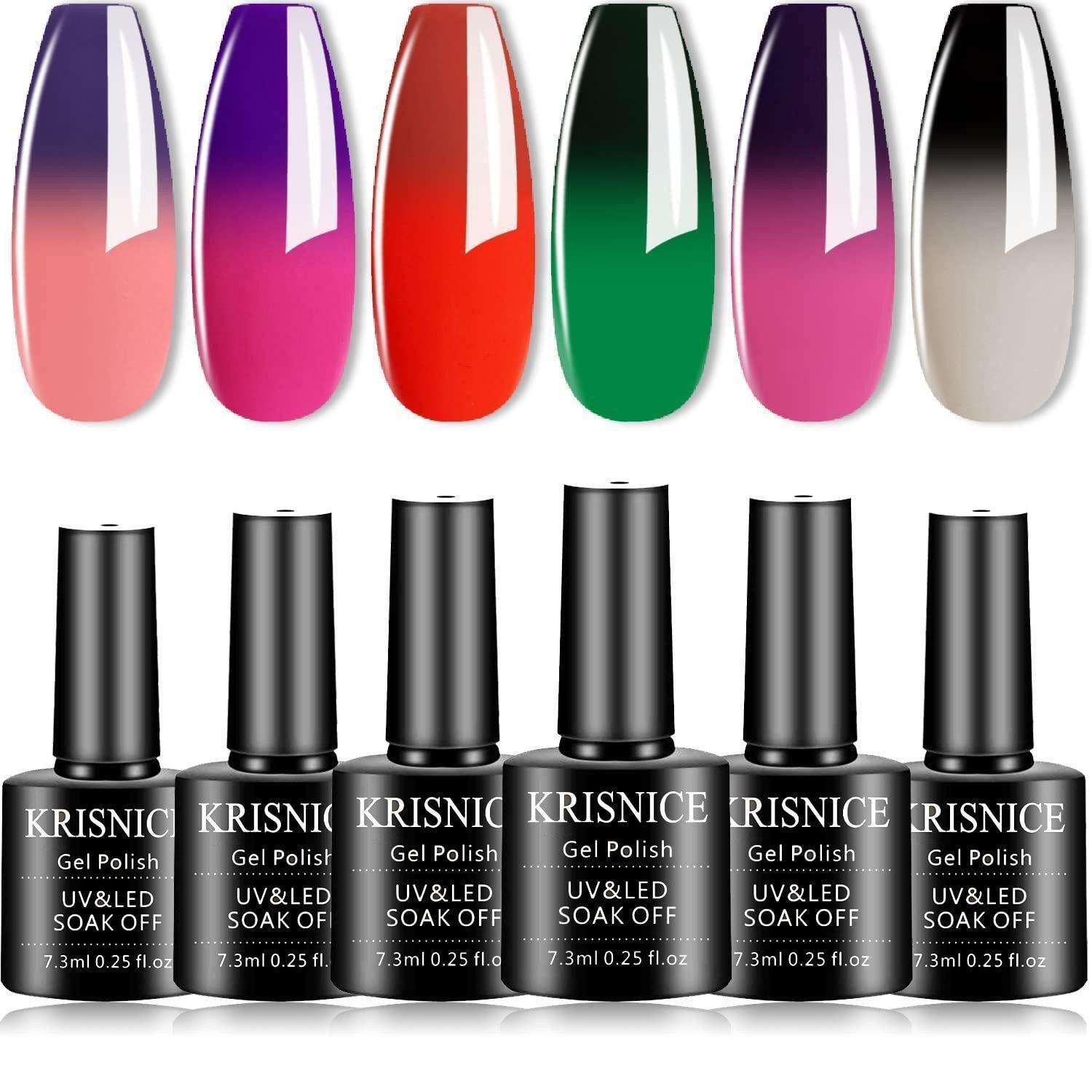 LuxusKollektion UV-Nagellack Gel Nagellack Thermo Chameleon 6er Pack