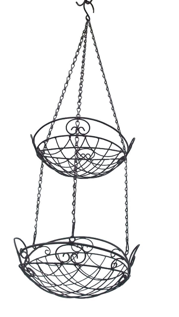 Deko-Impression Hängekorb Hängekörbe Küchenhänger Kräuterhänger Regal Eisen (1 St)