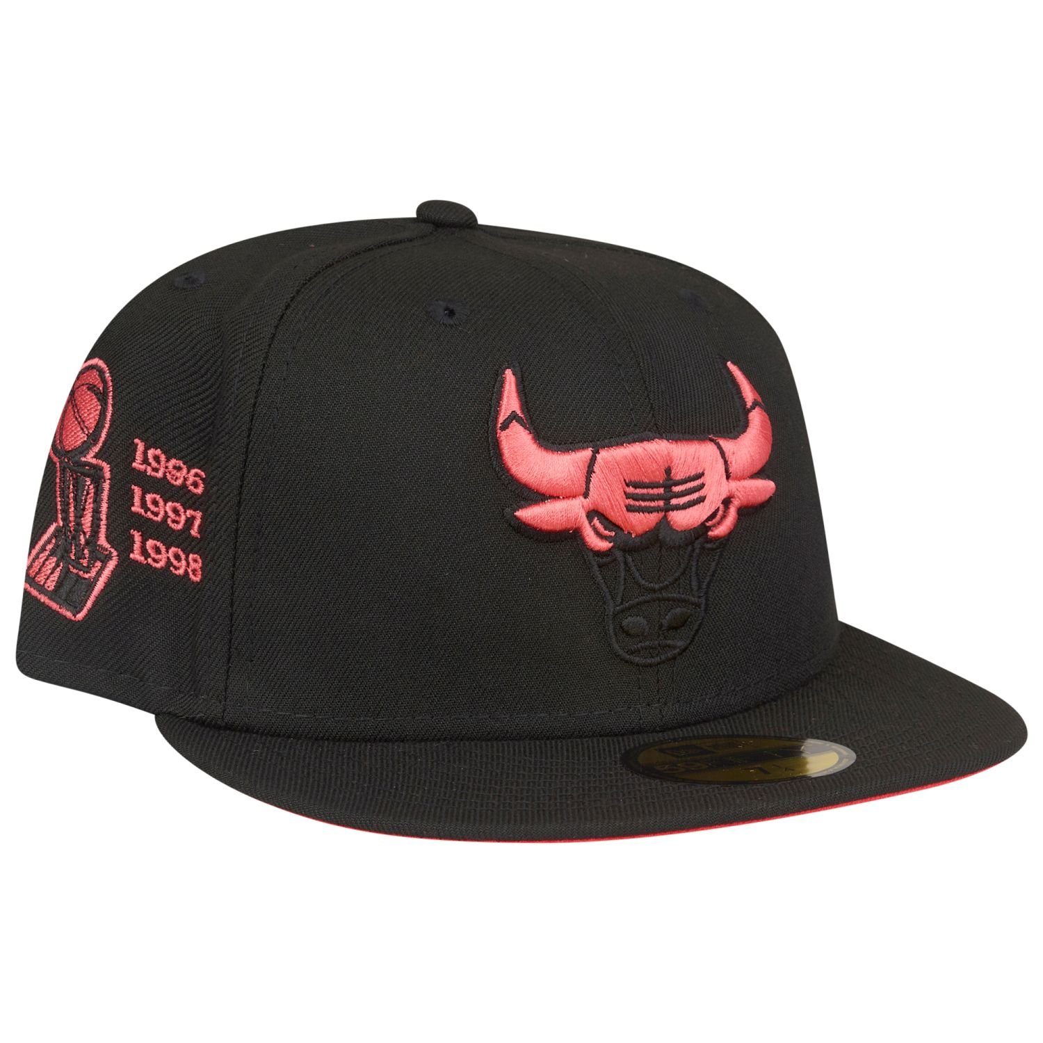 New Era Fitted Cap 59Fifty LAVA RED Chicago Bulls | Fitted Caps