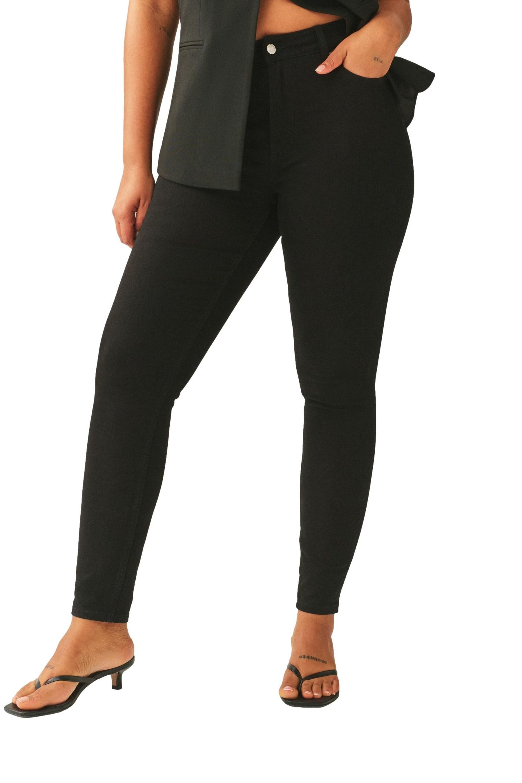 Skinny-fit-Jeans Skinny Fit Sanduhr-Jeans mit mittelhohem Bund