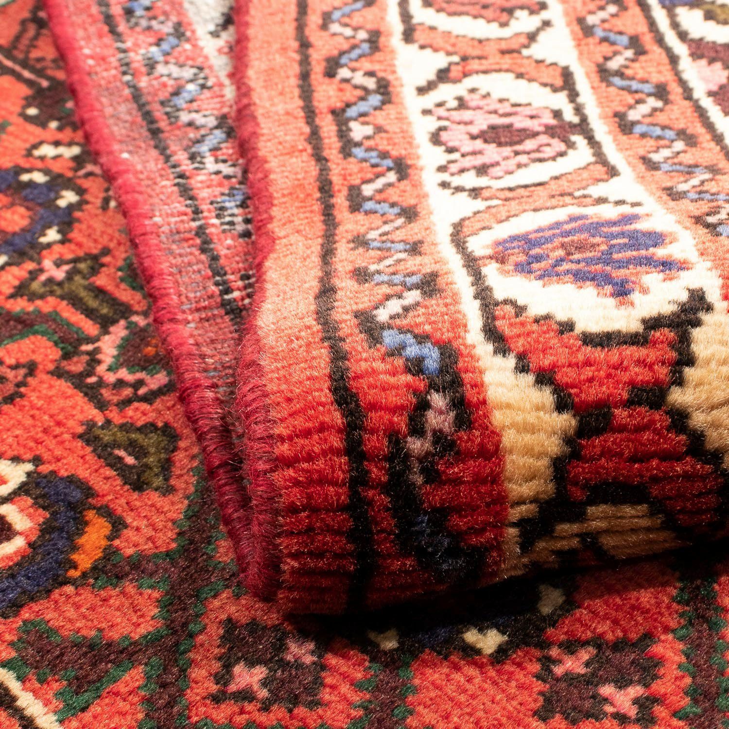 Orientteppich Perser - rechteckig, - Handgeknüpft, morgenland, mit 105 Einzelstück x Wohnzimmer, rot, 10 Zertifikat - Nomadic Höhe: mm, 145 cm