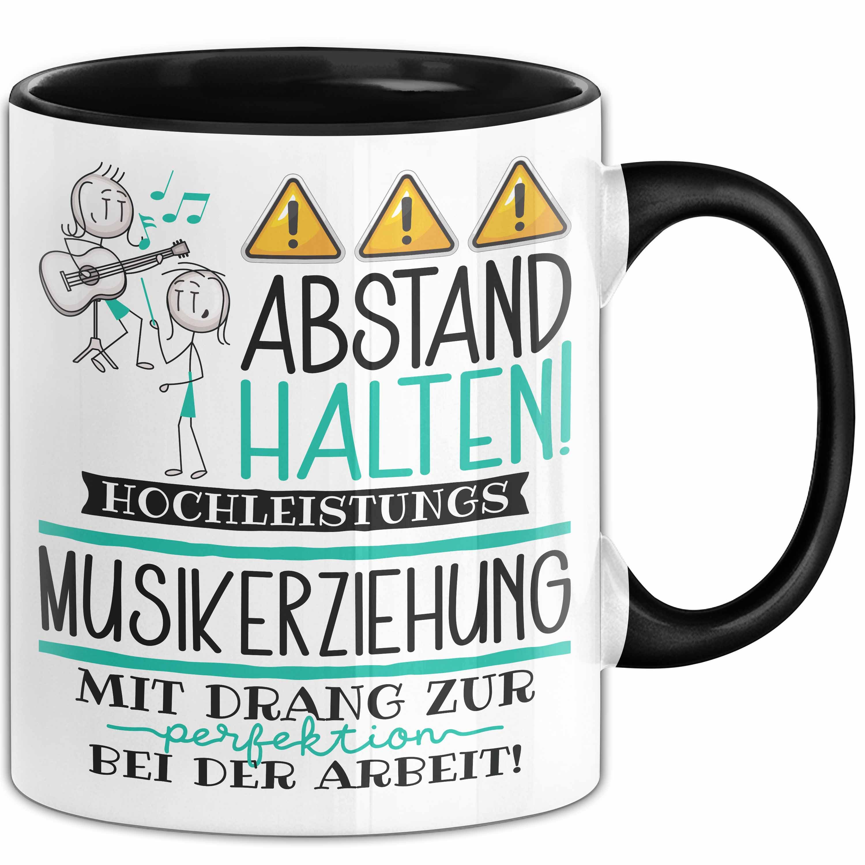 Trendation Tasse Musikerziehung Tasse Geschenk Lustig Abstand Halten Hochleistungs-Mu