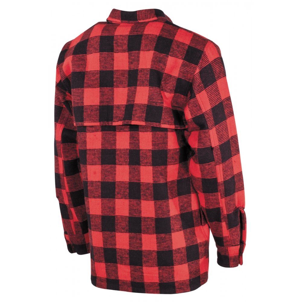 FoxOutdoor Flanellhemd Holzfällerhemd, rot/schwarz, kariert - L günstig online kaufen