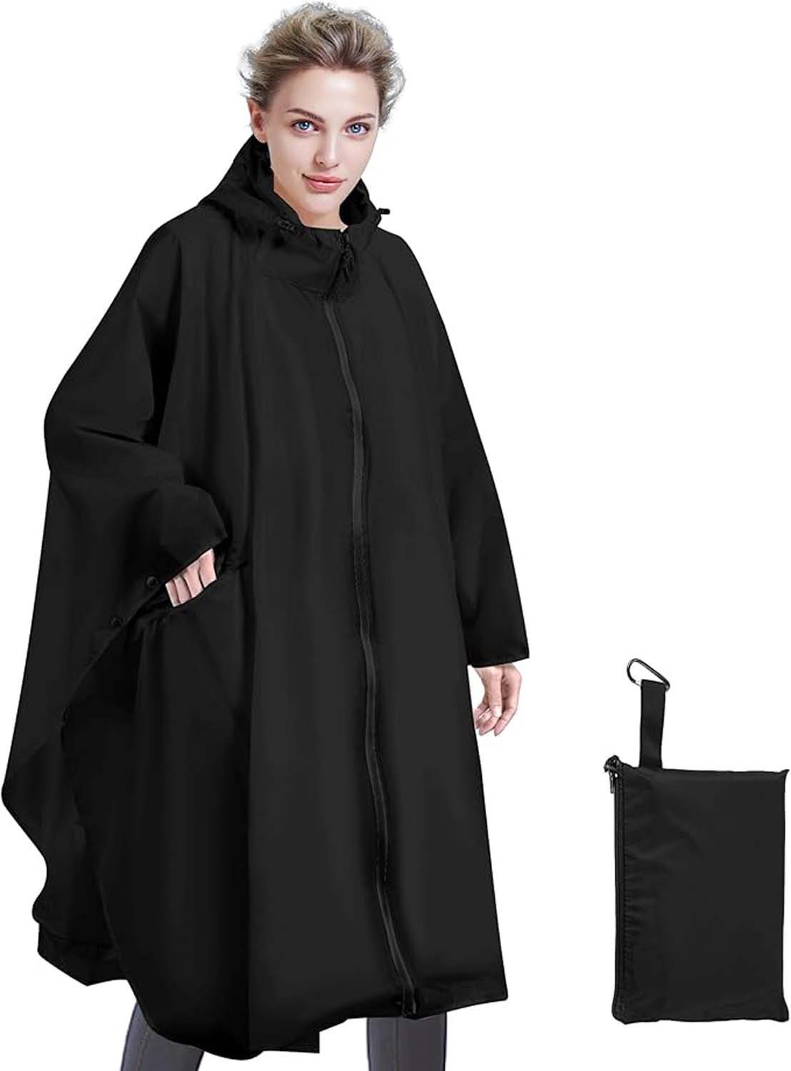 nsihing Regenjacke Unisex Regenjacken Regencape, Wasserdicht mit Kapuze