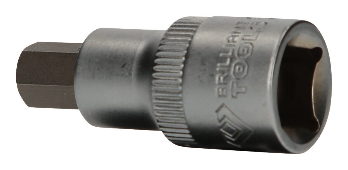 Brilliant Tools Sechskant-Bit, 1/2" Innensechskant Stecknuss, 55 mm lang, 10 mm