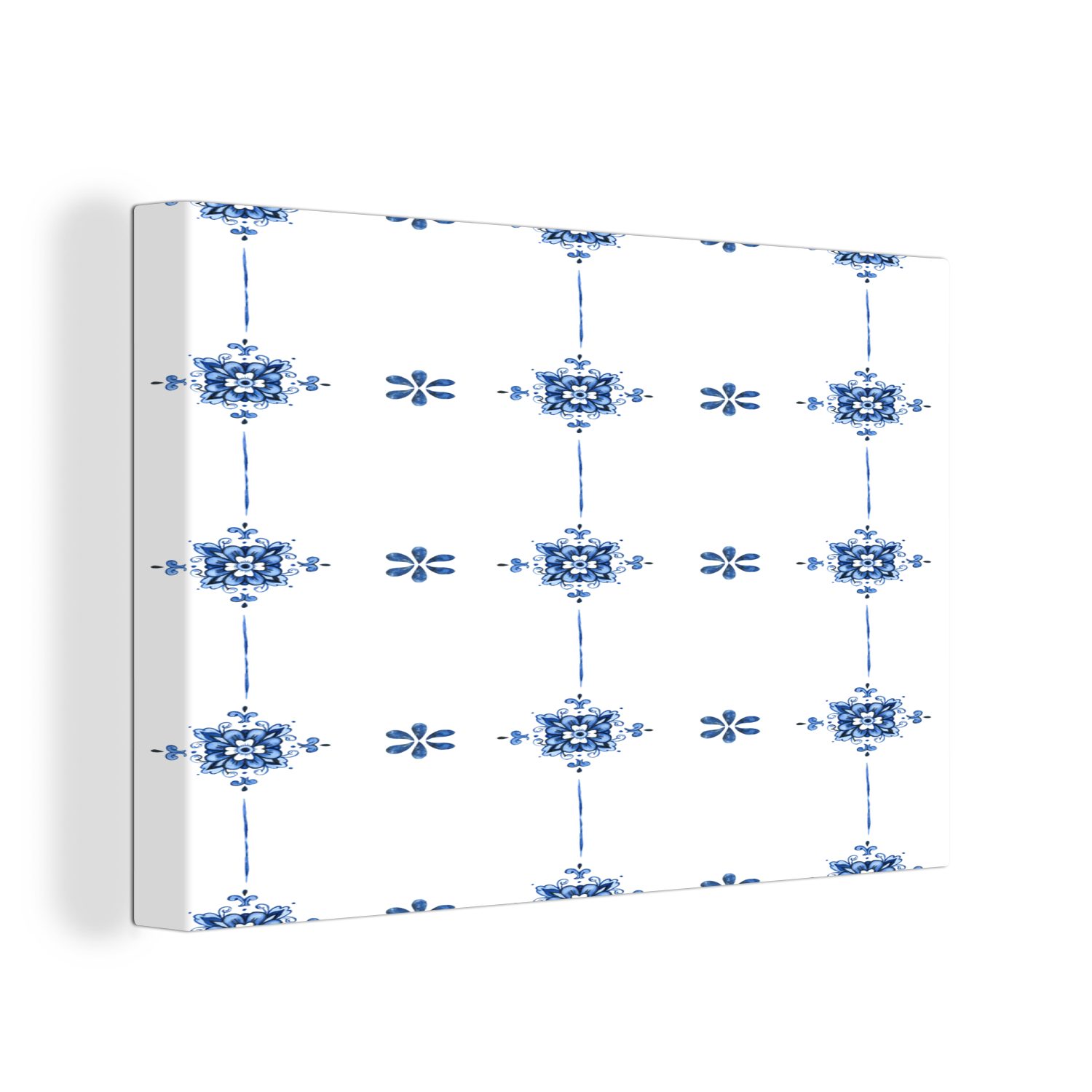 OneMillionCanvasses® Leinwandbild Muster - Holland - Quadratisch, (1 St), Wandbild Leinwandbilder, Aufhängefertig, Wanddeko, 30x20 cm
