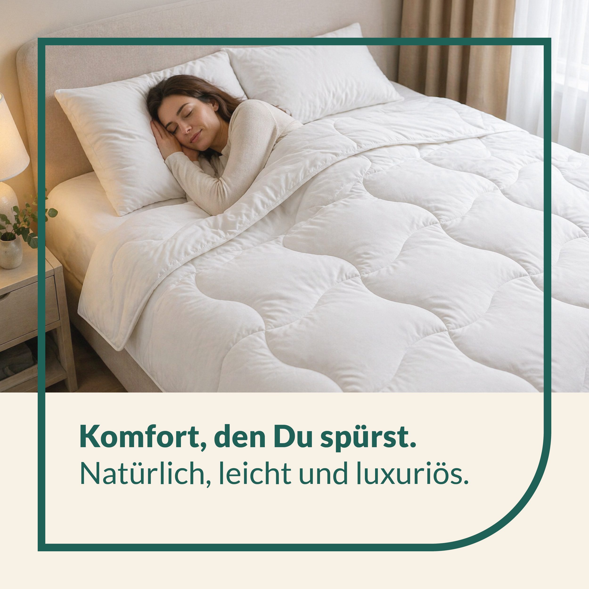 fan Naturhaarbettdecke Baby Alpaka, Bettdecke in 135x200 und weiteren Größen erhältlich, Füllung: 97% Alpaka & 3% sonstige Faser, Bezug: Bio-Baumwolle, Bettdeck – Bild 3 von 5