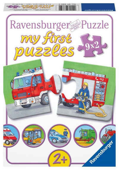 Ravensburger Puzzle Einsatzfahrzeuge. My first Puzzle, Puzzleteile