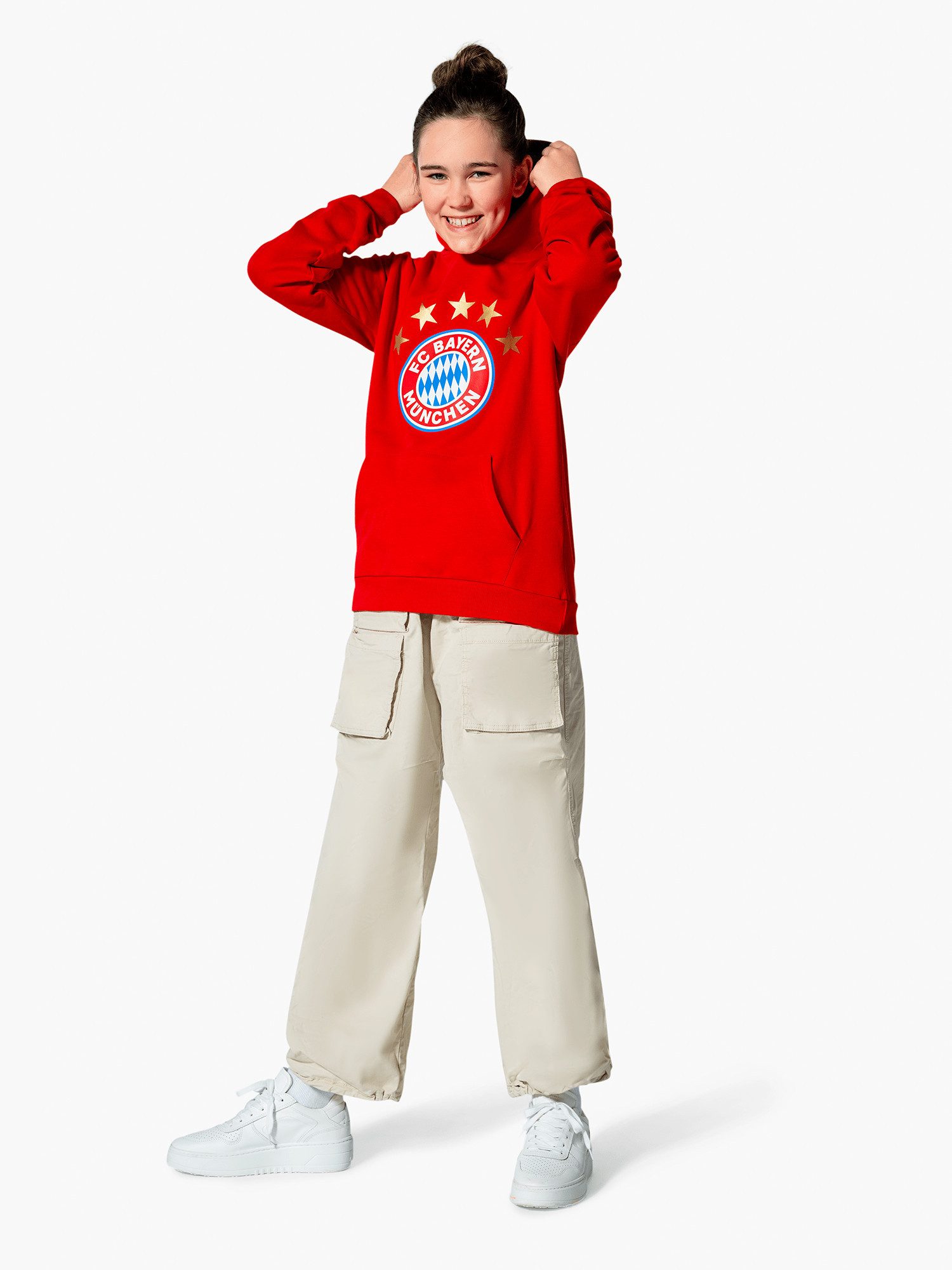 FC Bayern München Kapuzenpullover FC Bayern München I Hoodie Essential I Kinder I Rot
