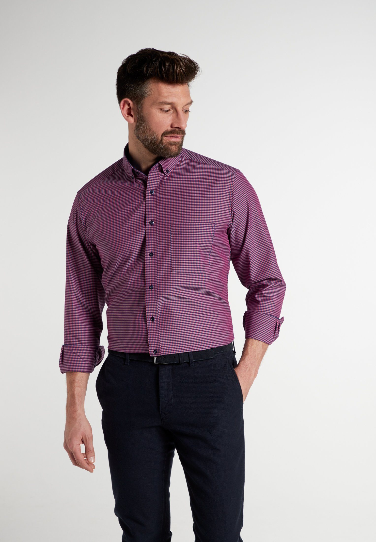 Eterna Langarmhemd MODERN FIT NON IRON (bügelfrei)