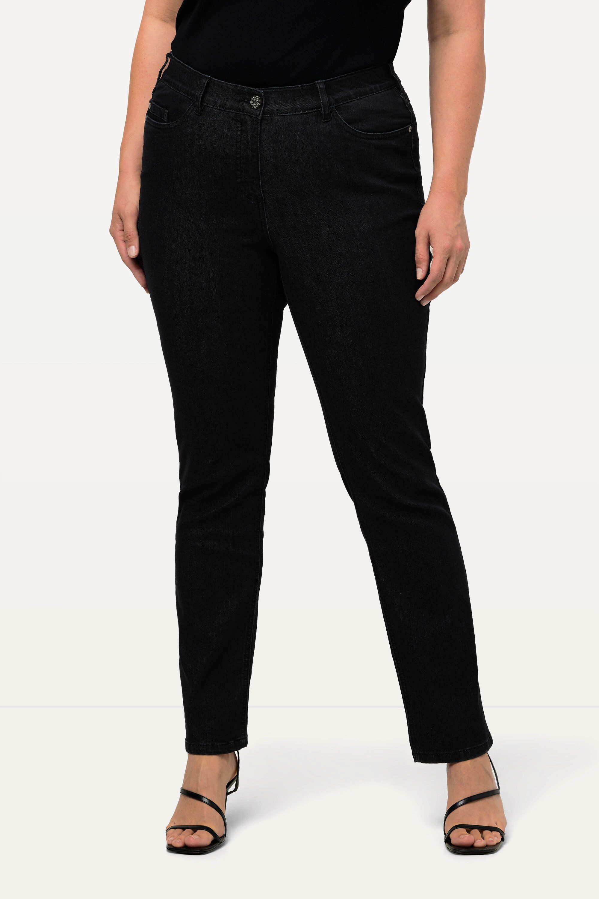 Ulla Popken Funktionshose Jeans Sammy Komfortbund schmale 5-Pocket-Form günstig online kaufen