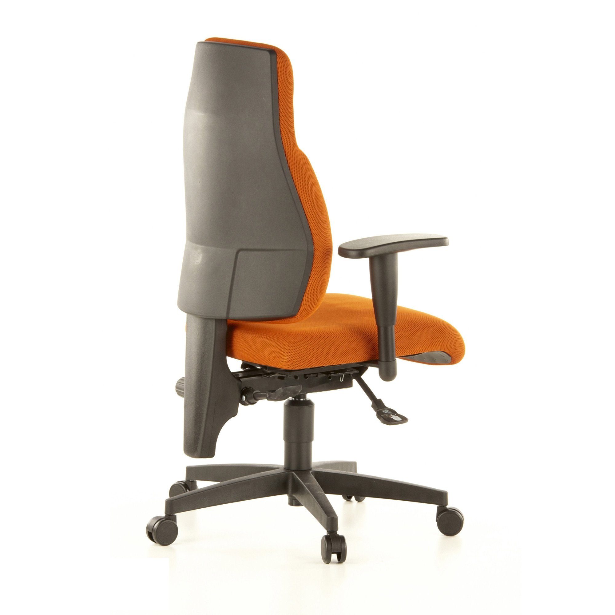 ergonomisch LADY Schreibtischstuhl Profi SITNESS TOPSTAR C Bürostuhl (1 Drehstuhl AL.K2 St), Orange Stoff
