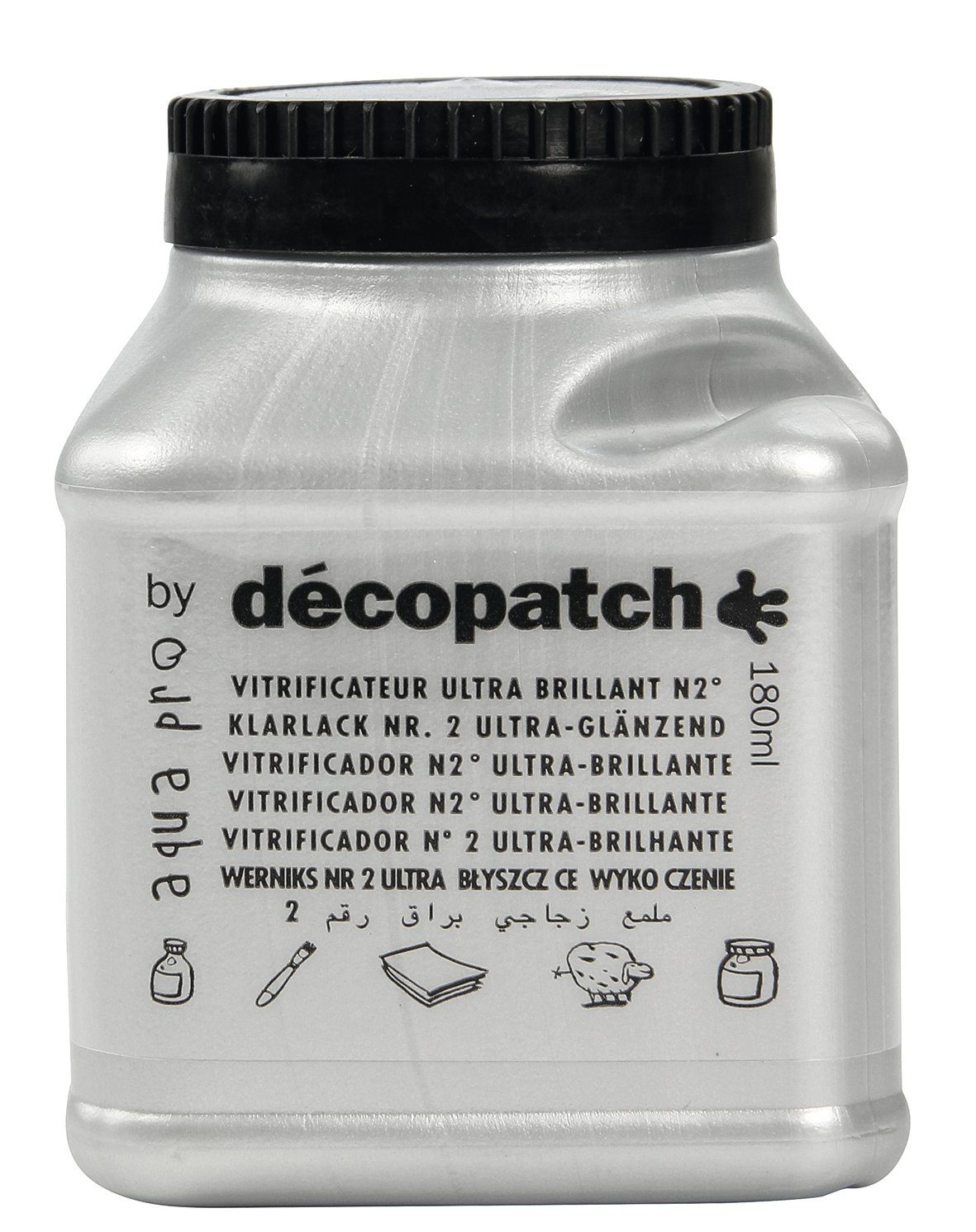 décopatch Klarlack Aquapro-Klarlack Ultra Brilliant, 180 ml