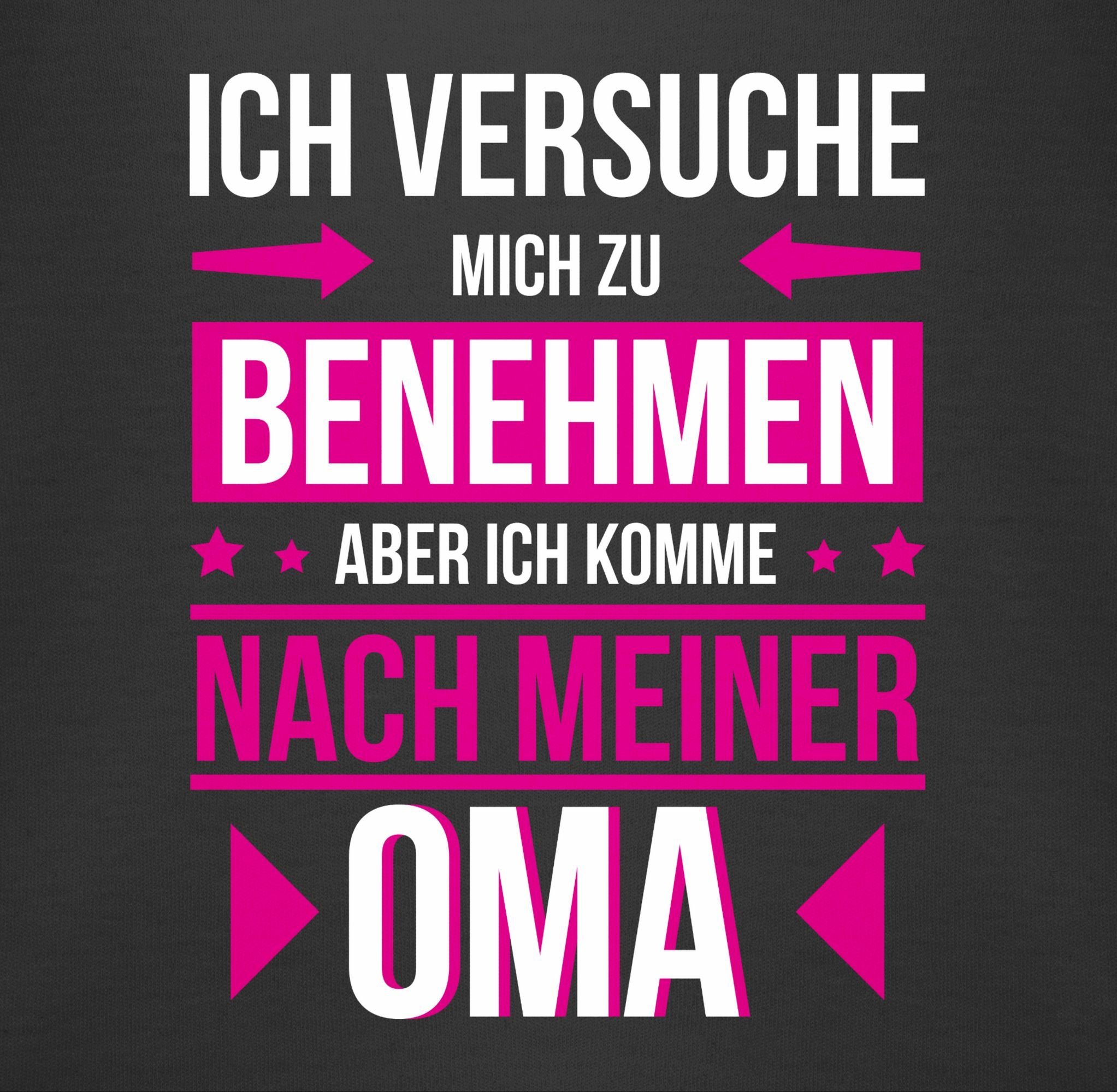 Shirtracer Shirtbody Ich versuche mich zu benehmen aber ich komme nach meiner Oma Sprüche Baby