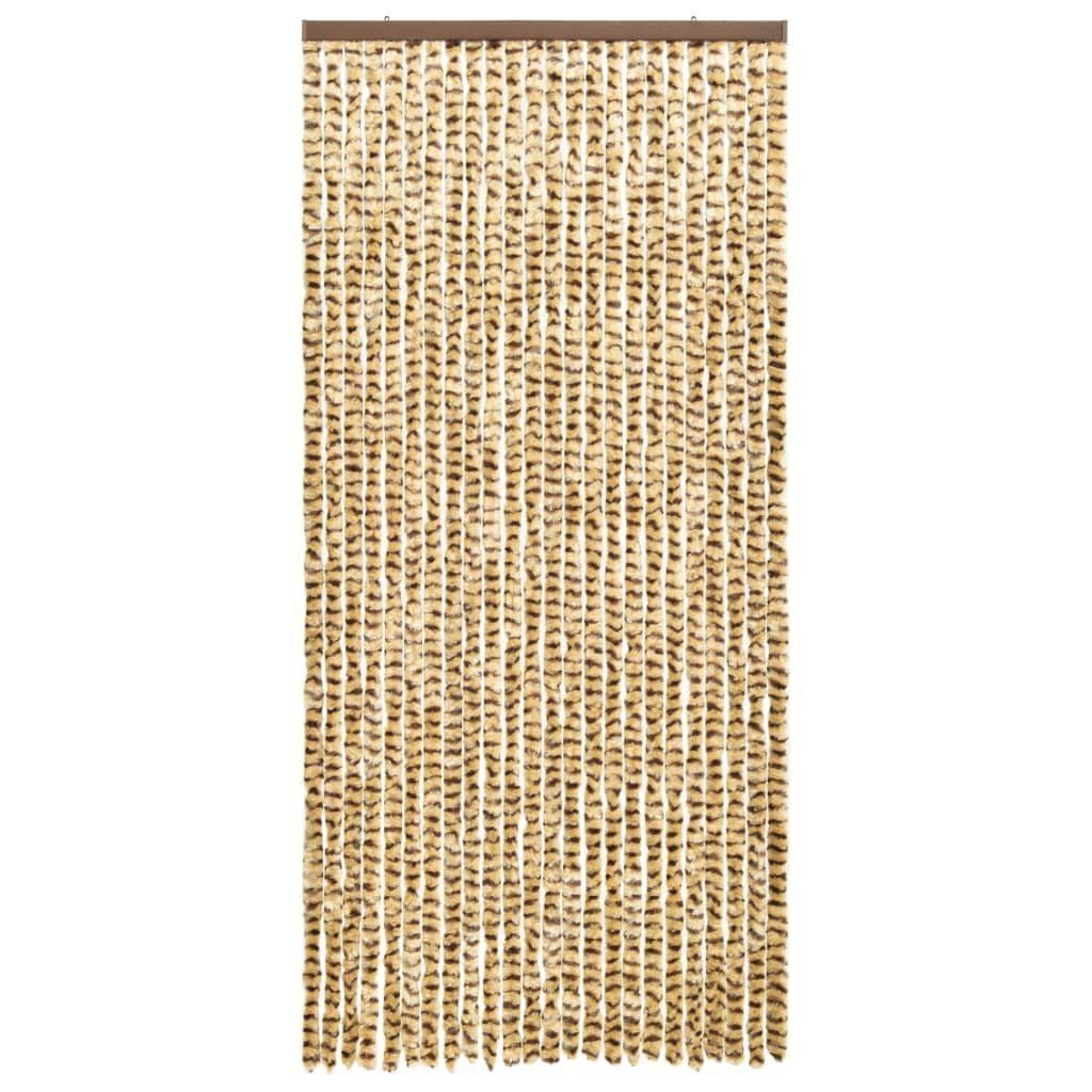 vidaXL Insektenschutz-Vorhang Insektenschutz-Vorhang Beige und Braun 100x220 cm Chenille