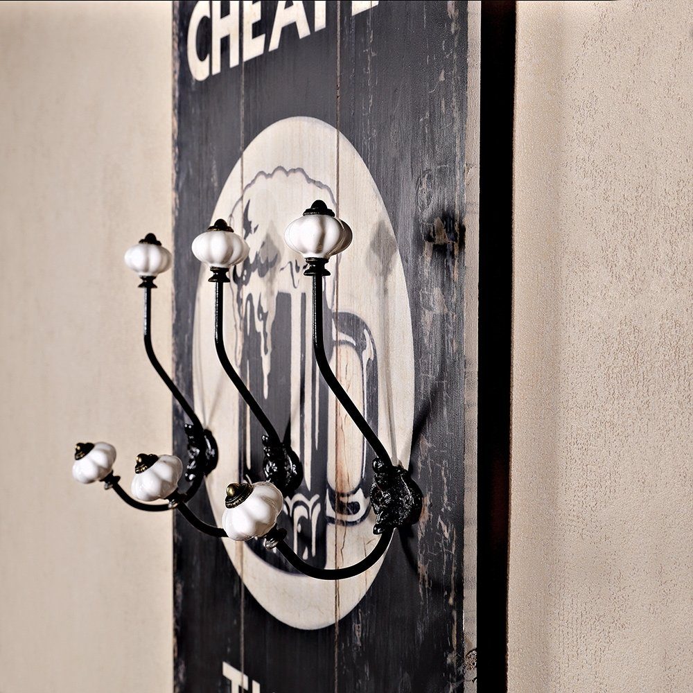 Feel2Home Wandgarderobe Wandgarderobe Garderobenpaneel Garderobe Flurgarderobe versch. Motive (Stück, Garderobenpaneel mit 6 Kleiderhaken), Unkomplizierte Befestigung an der Wand