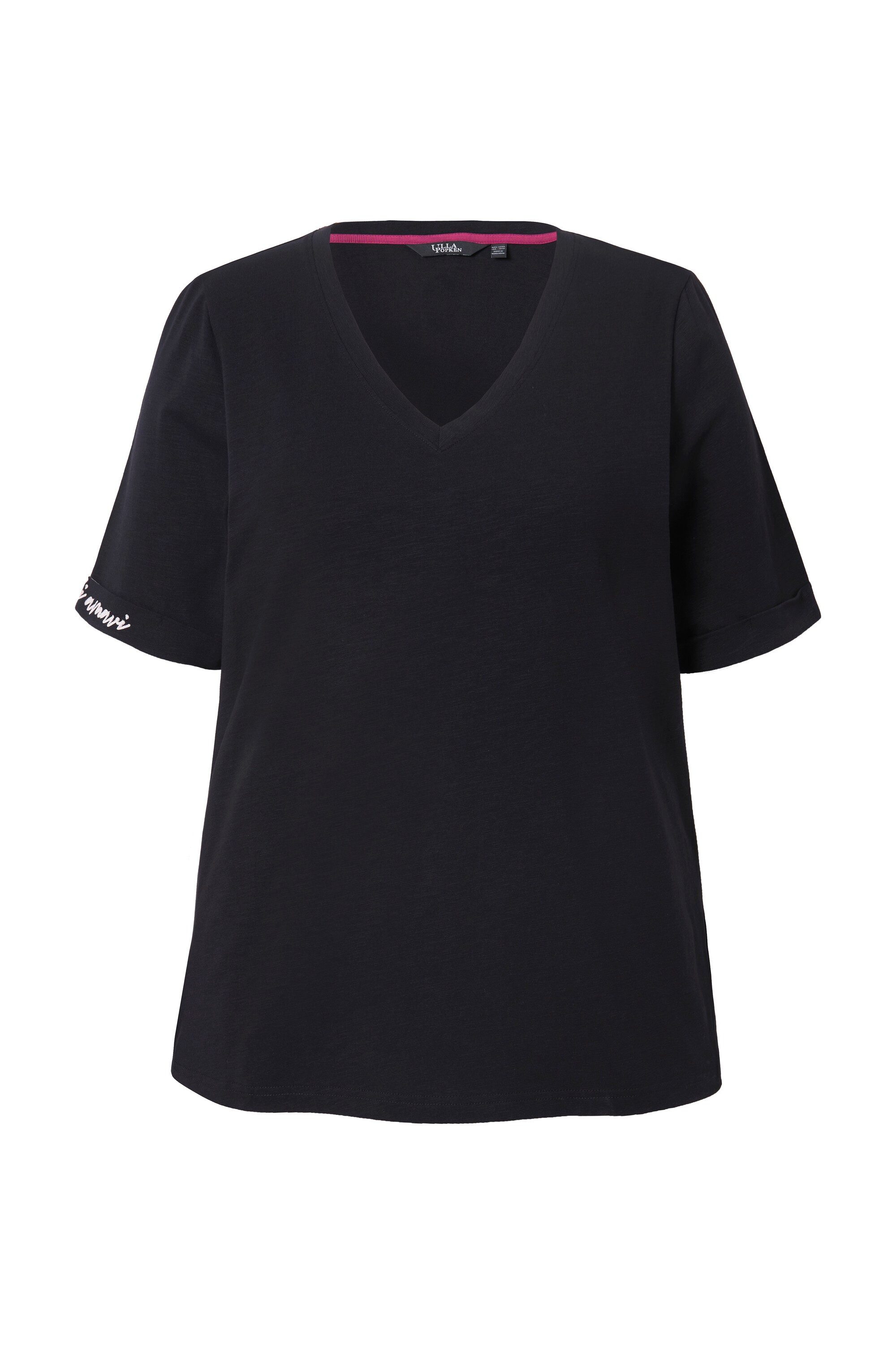 Ulla Popken T-Shirt T-Shirt Schriftdruck Classic günstig online kaufen