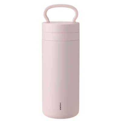 Stelton Thermobecher Thermobecher TABI 0.4 l - Farbwahl, Edelstahl (pulverlackiert, 90% recycelt), Kunststoff (lebensmittelsicher), Silikon