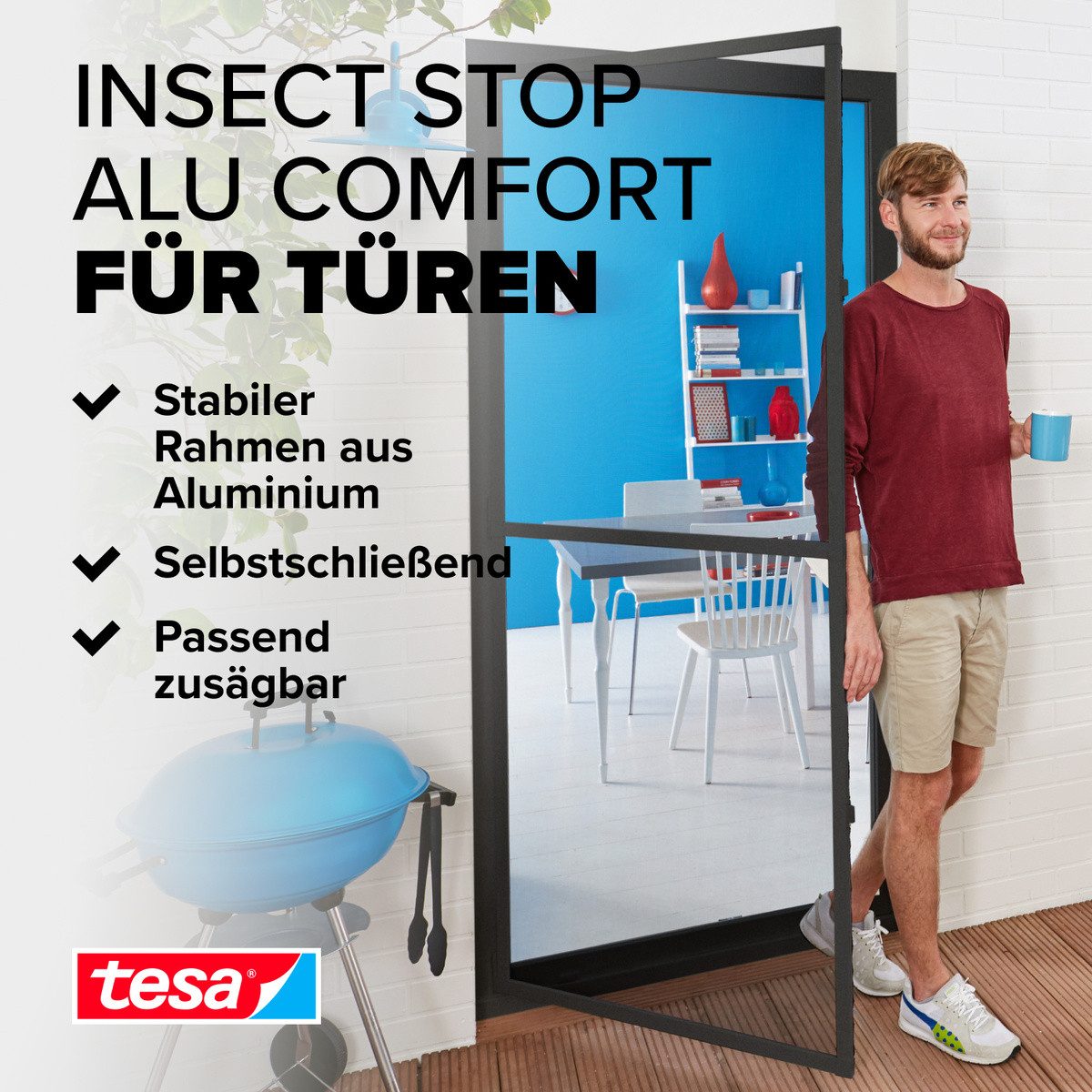 tesa Insektenschutz-Tür Insect Stop ALU Comfort günstig online kaufen
