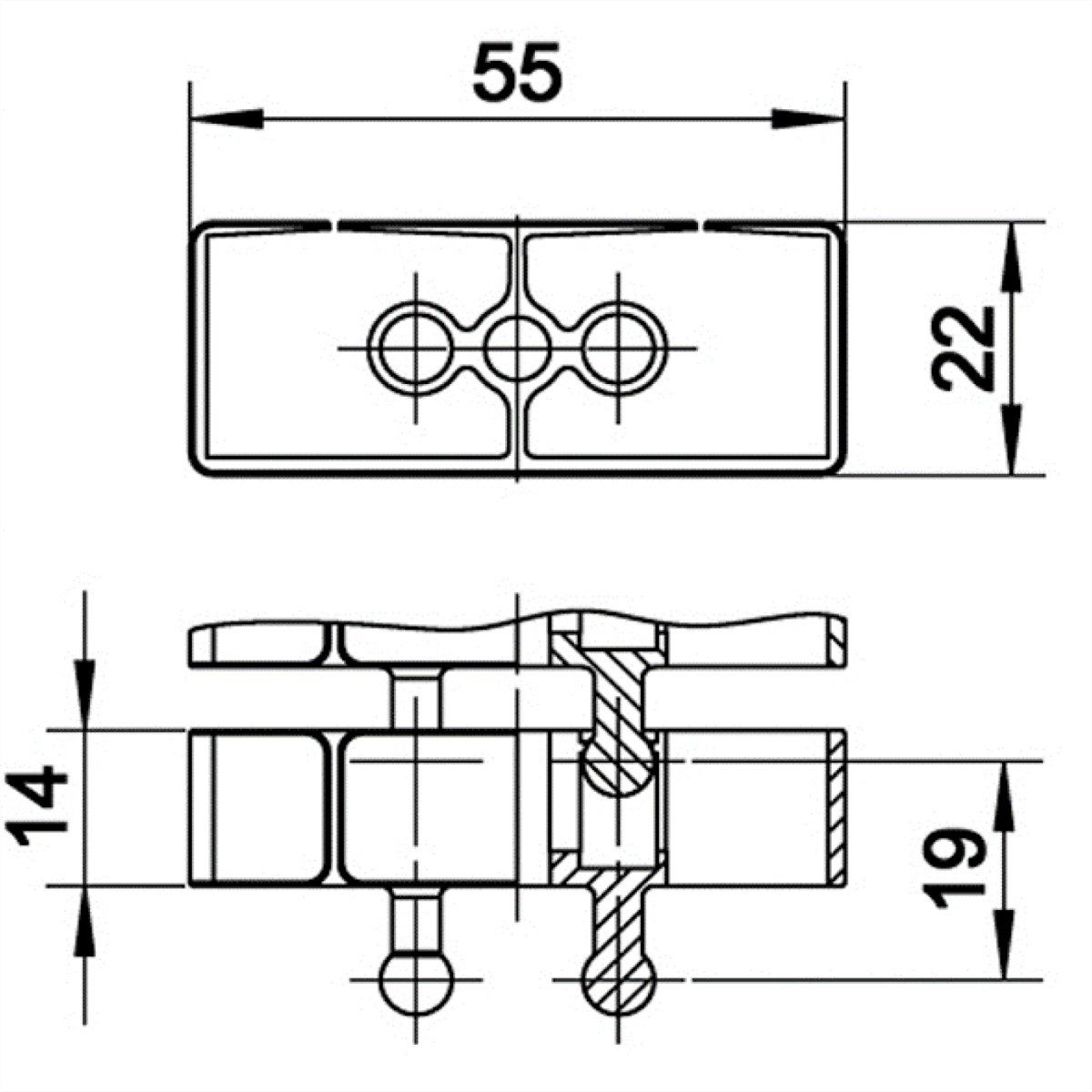Bachmann Kabelschlange Flex II silber Stromadapter, 1 cm, 930.021