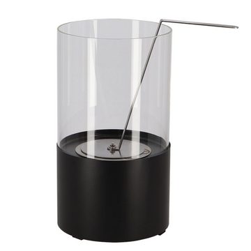 Rivanto Tischfeuer, Bioethanol Tischfeuer rund, Maße 16, 4 x 16, 4 x 29 cm