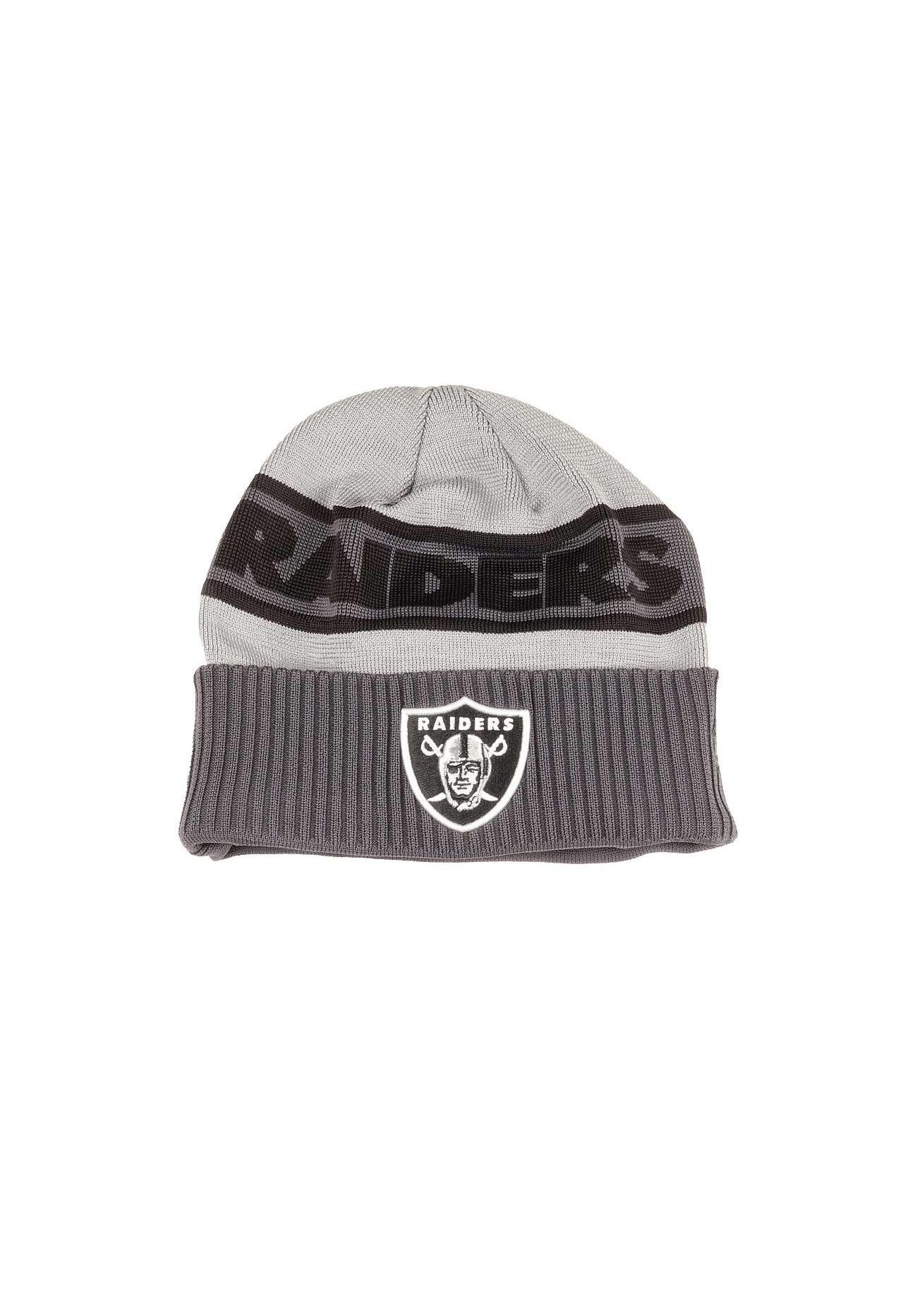 New Era Beanie Las Vegas Raiders NFL 2023 Sideline Tech Knit CW Gray Beanie New Era (1-St)