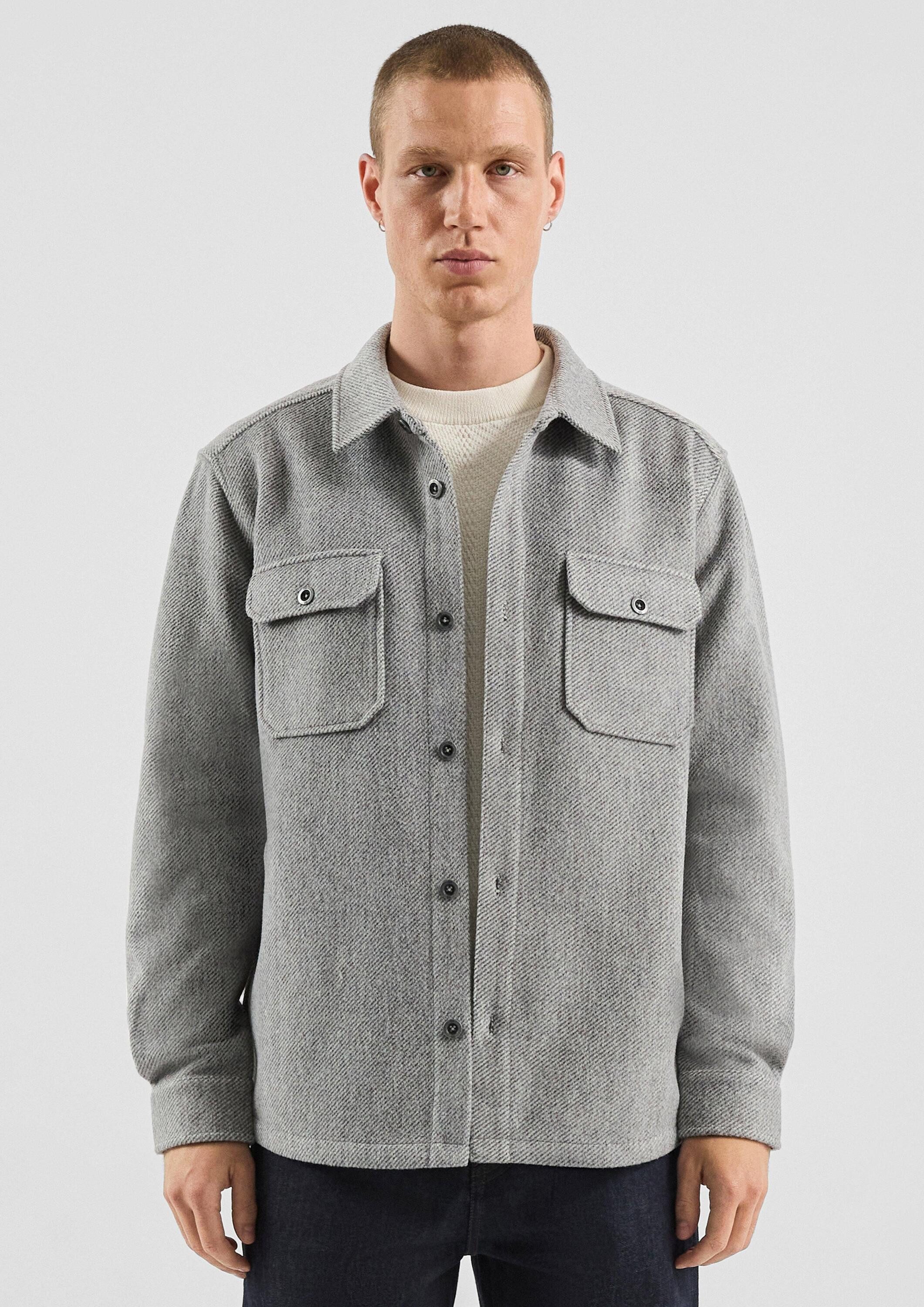 QS Hemdjacke Hemd Relaxed Fit: Overshirt