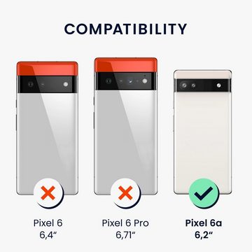kwmobile Handyhülle Hülle für Google Pixel 6a, mit Metall Kette zum Umhängen - Silikon Handy Cover Case Schutzhülle