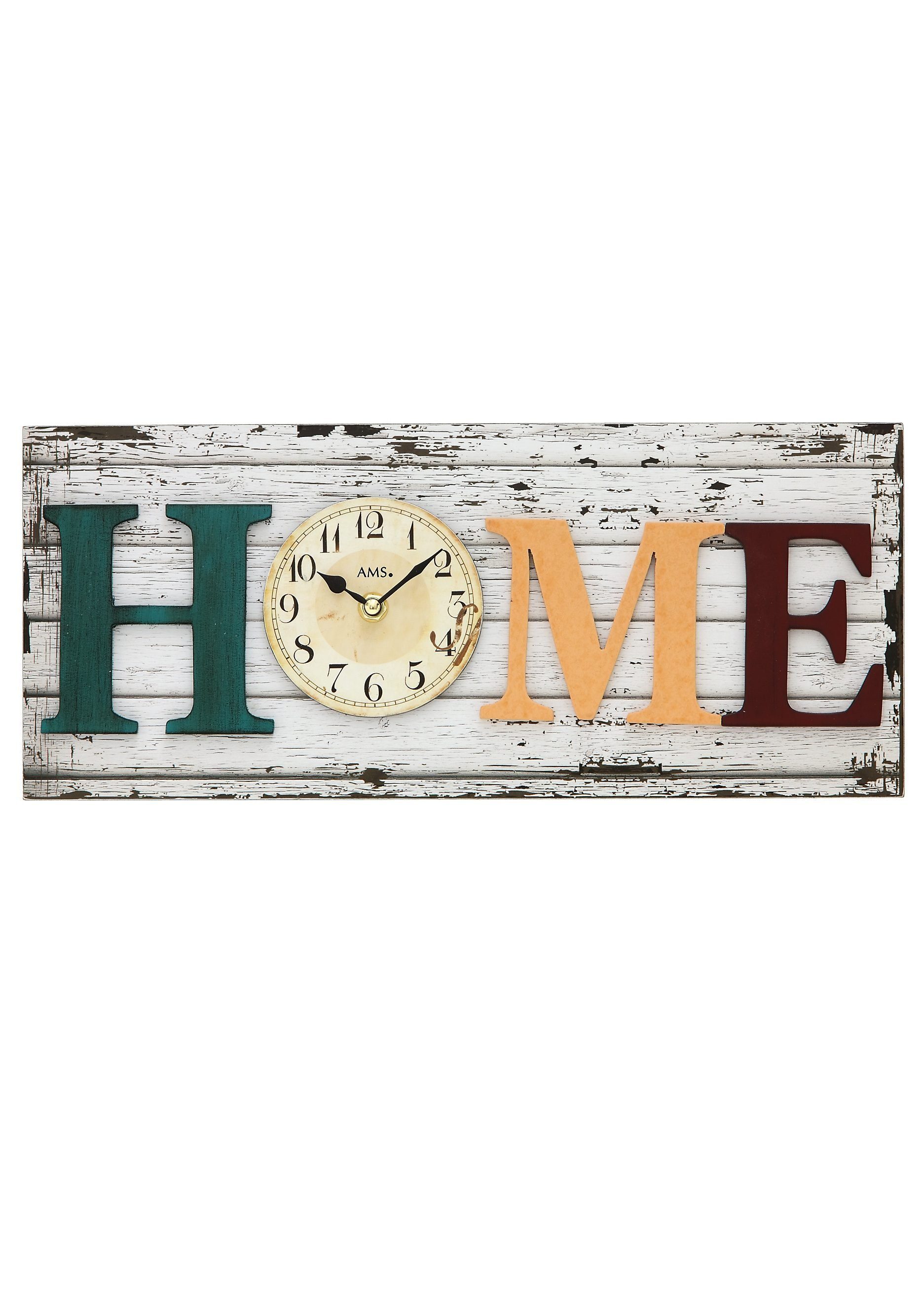 AMS Wanduhr 9428 (Quarzuhr,Holz,Glas,Wohnzimmer,Esszimmer,Küche,Arbeitszimmer,Büro,Flur)