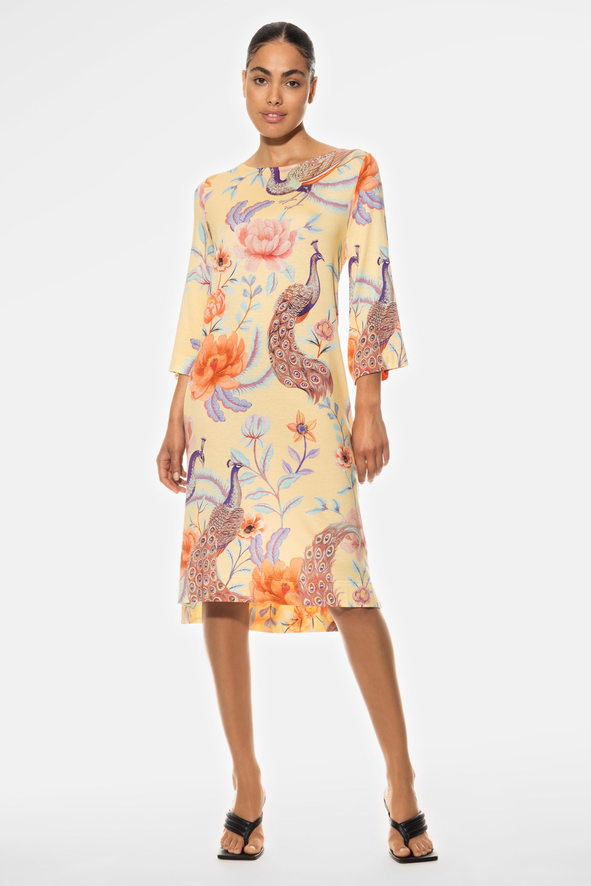 Mey Nachthemd Damen Serie Naela Paradiesischer Pfauenprint (1-tlg)