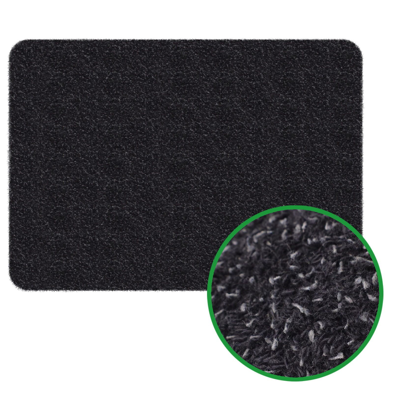 Nova Forma Fußmatte Schmutzfangmatte DEAN aus Baumwolle - waschbar, Saugfähige Fußmatte mit Vinylrücken in verschiedenen Farben & Größen