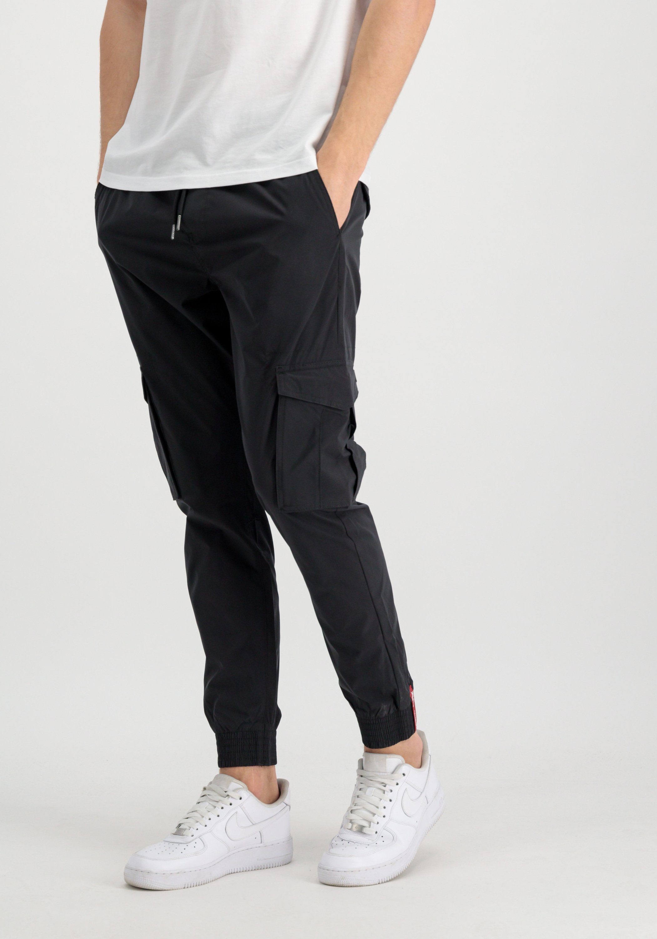 Men Jogginghose Cargo Jogger Industries Nylon Alpha Pants - Industries Cargo black Alpha