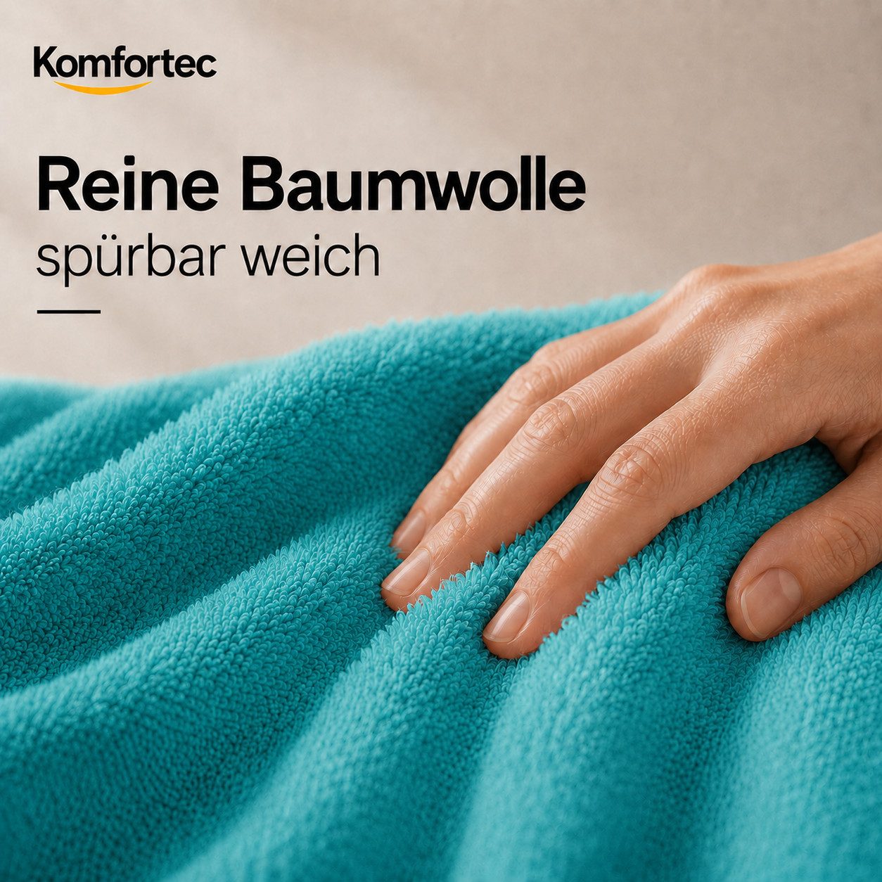 Komfortec Handtuch Set 50x100 cm aus 100 % Baumwolle, Frottee (Packung, 8-St), Handtücher Set, Weich, Towel