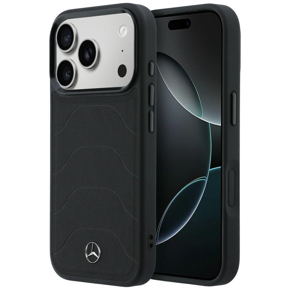 Mercedes Handyhülle Schutzhülle Rückschale Magnethülle, MagSafe, Kunstleder, erhöhter Displayrand