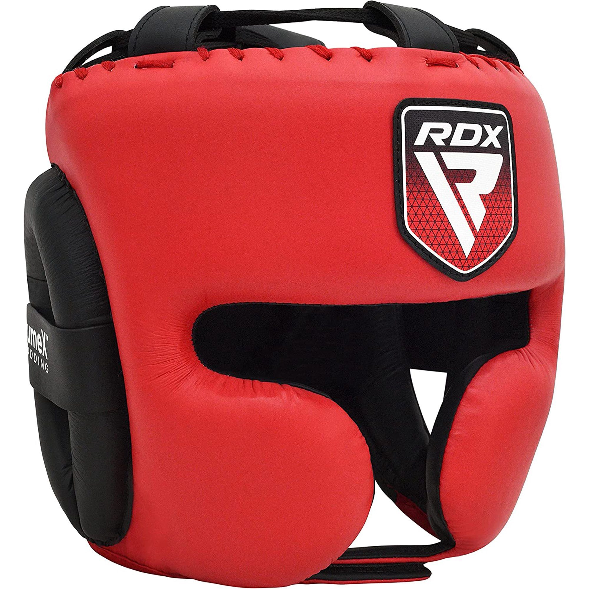 RDX Sports Kopfprotektor RDX-Kopfschutz für Box und MMA-Training, Maya Hide Leather APEX Series