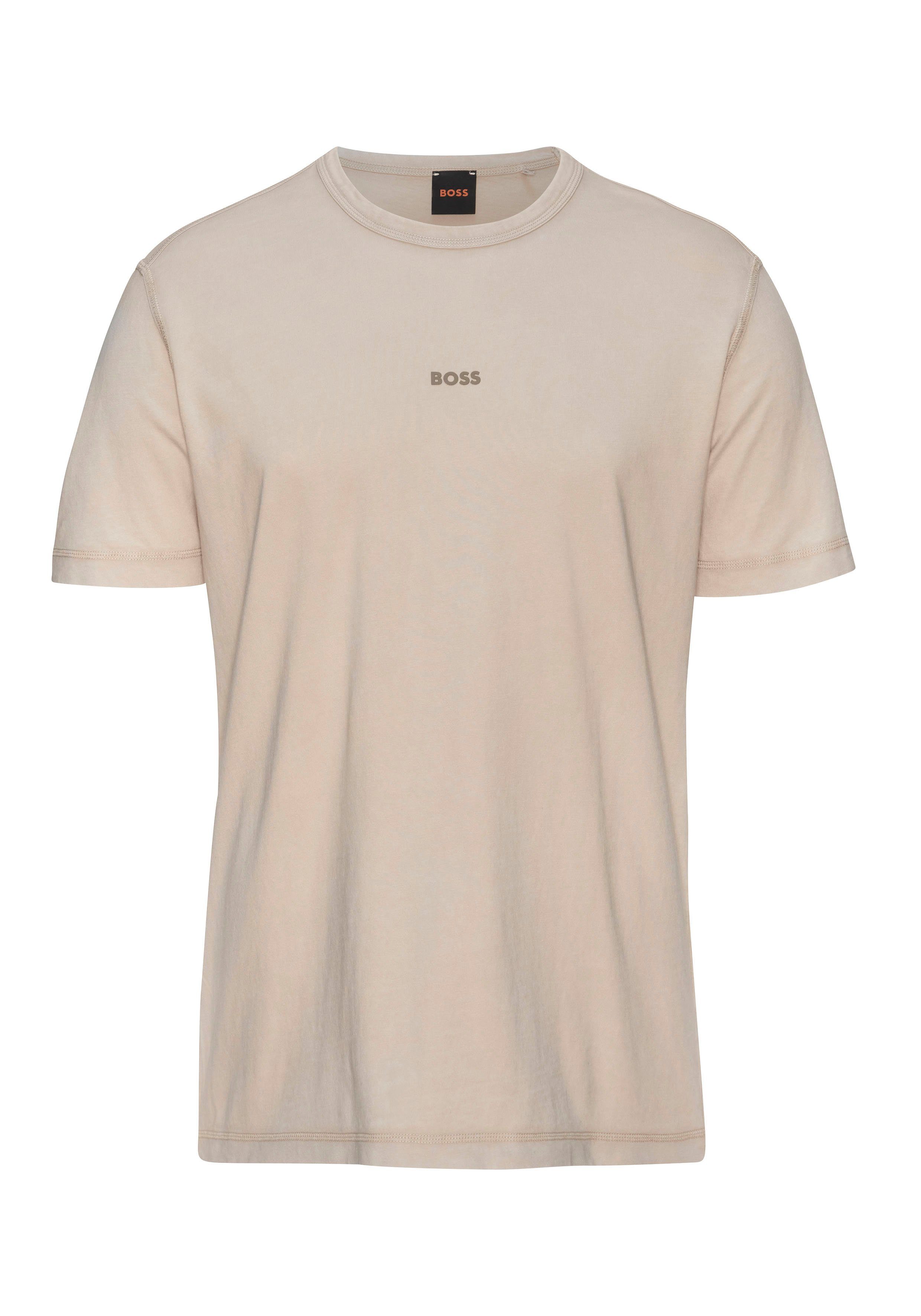 BOSS ORANGE T-Shirt Tokks mit BOSS ORANGE Markenlabel 271_Light_Beige