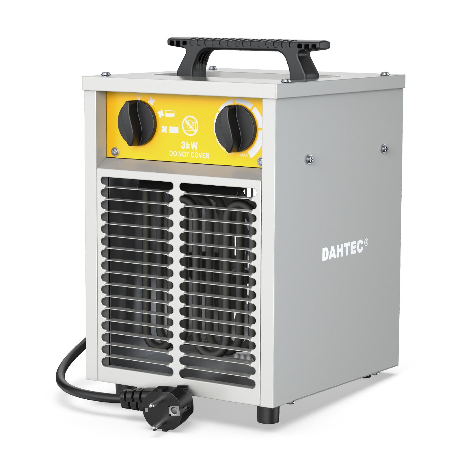 DAHTEC Induktionsheizgerät Industrie-Elektroheizer, robust & tragbar, (1-St), für Baustelle & Garage mit Thermostat