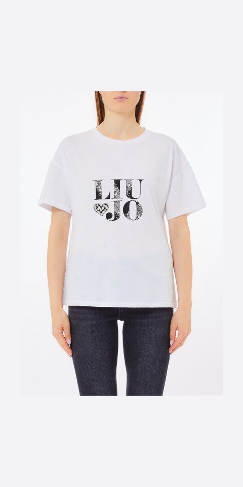 Liu Jo T-Shirt – Elegantes Damenshirt mit Strass