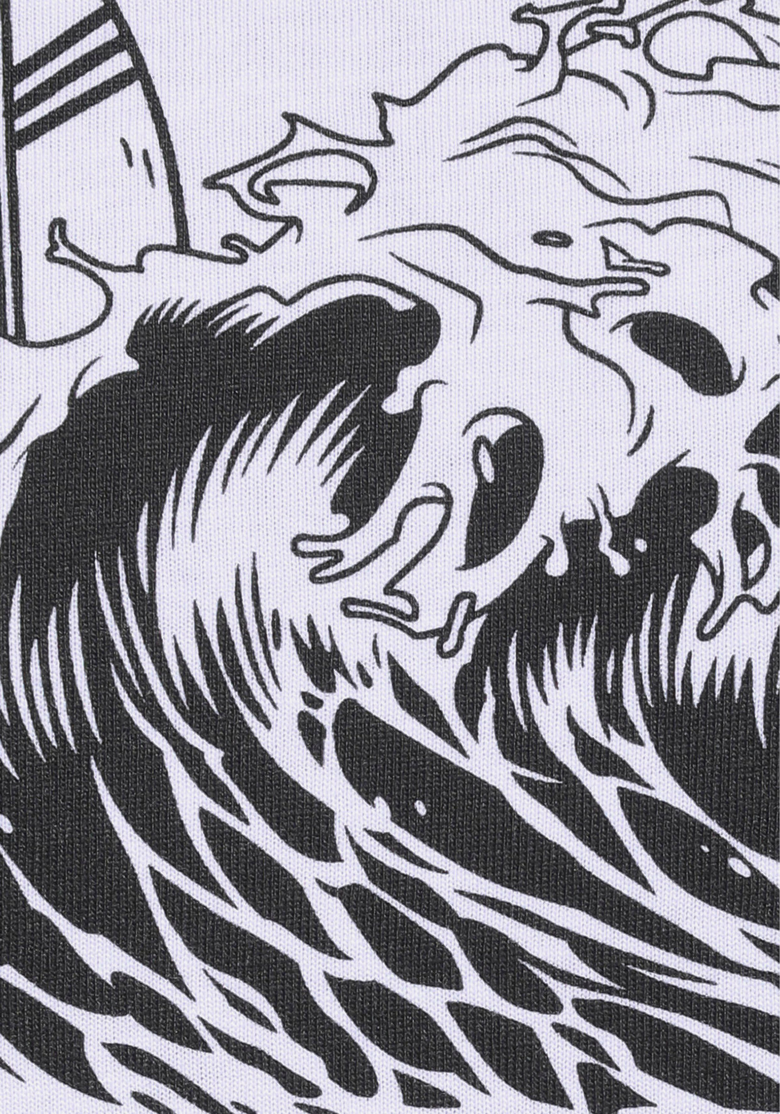 Ocean Sportswear T-Shirt kurzärmelig, schmal geschnitten, mit Logodruck, aus Single Jersey