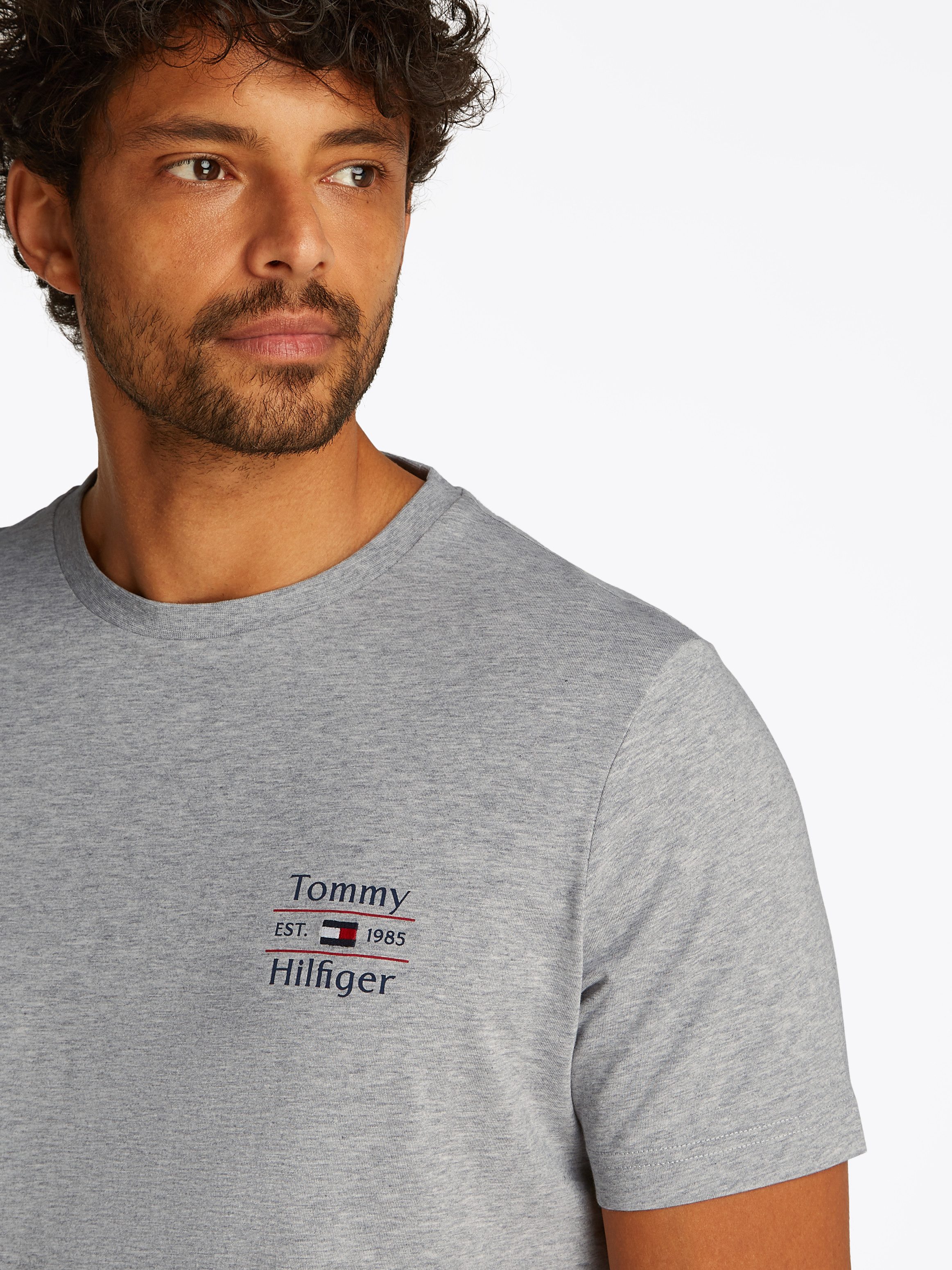 Tommy Hilfiger Rundhalsshirt HILFIGER STACK TEE günstig online kaufen