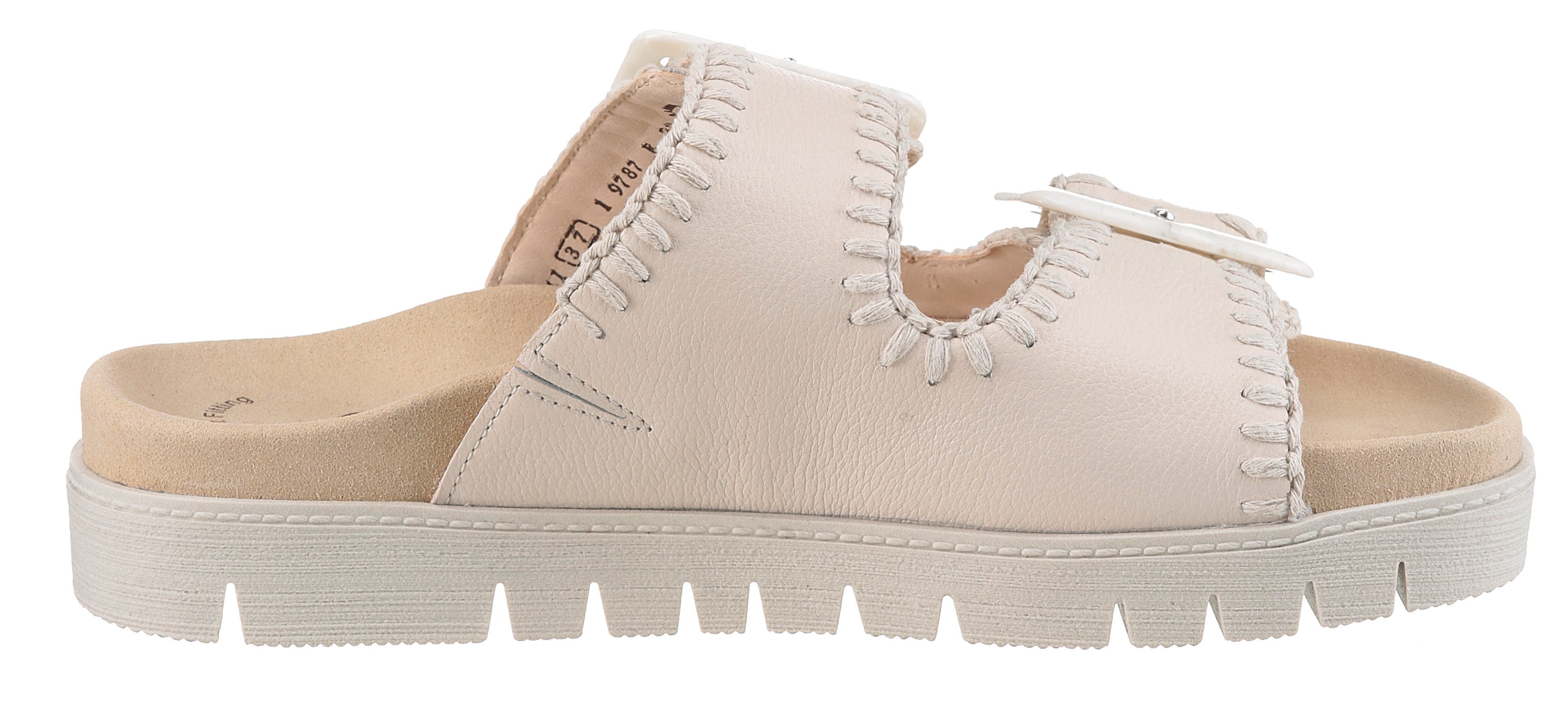 Gabor Pantolette, Plateau, Bequemschuh, Sommerschuh mit praktischen Klettverschlüssen