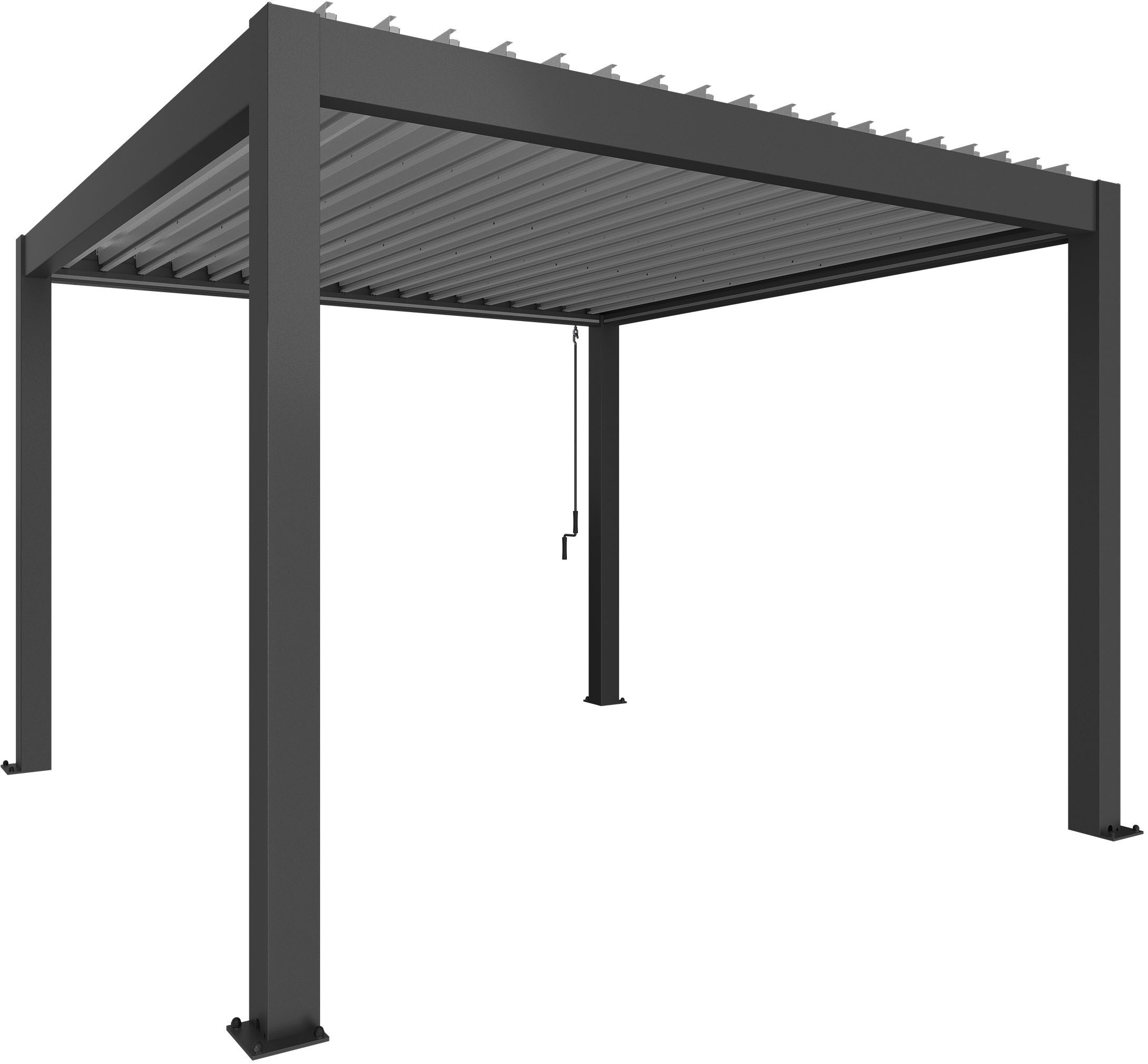 Biohort Pergola 3,5x3,5 m, verschiedene Farben, 367,5x367,5x264 cm, ausgezeichnet mit dem Red Dot Design Award