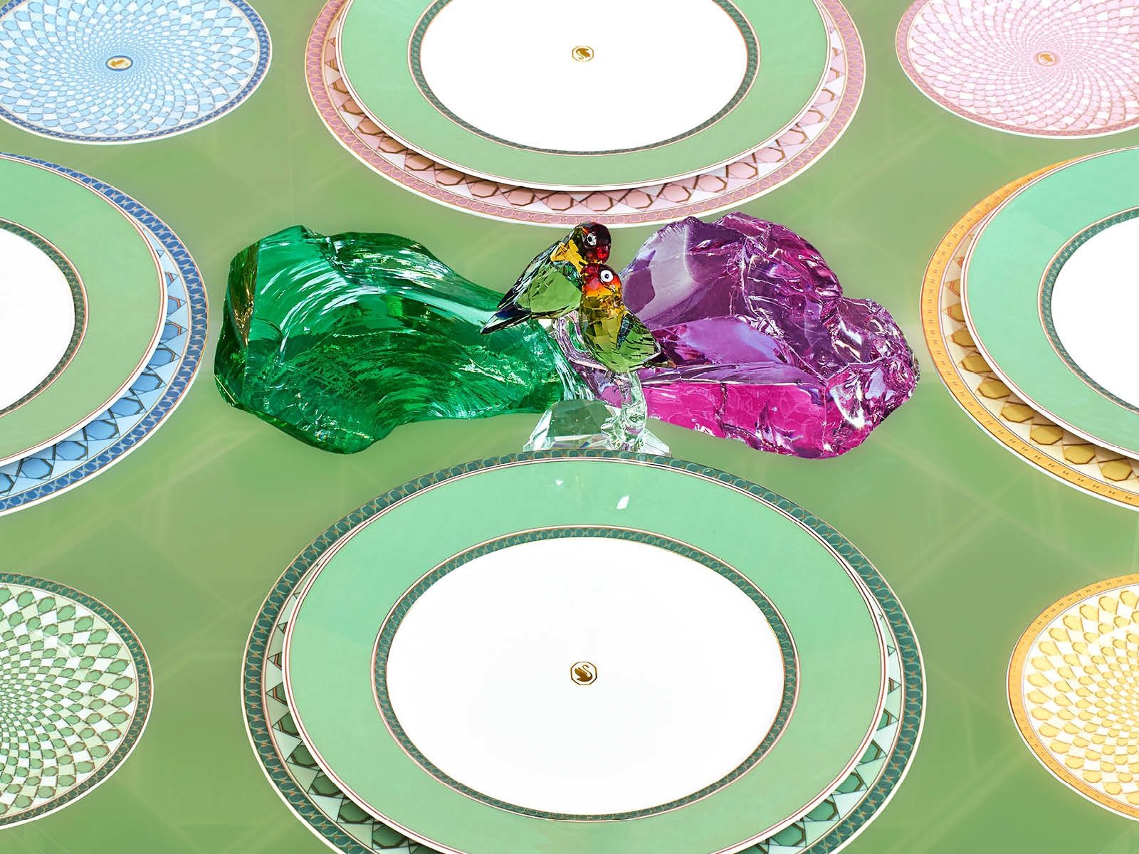 Swarovski Suppenteller Signum Fern Suppenteller 24 cm, Teller Tief