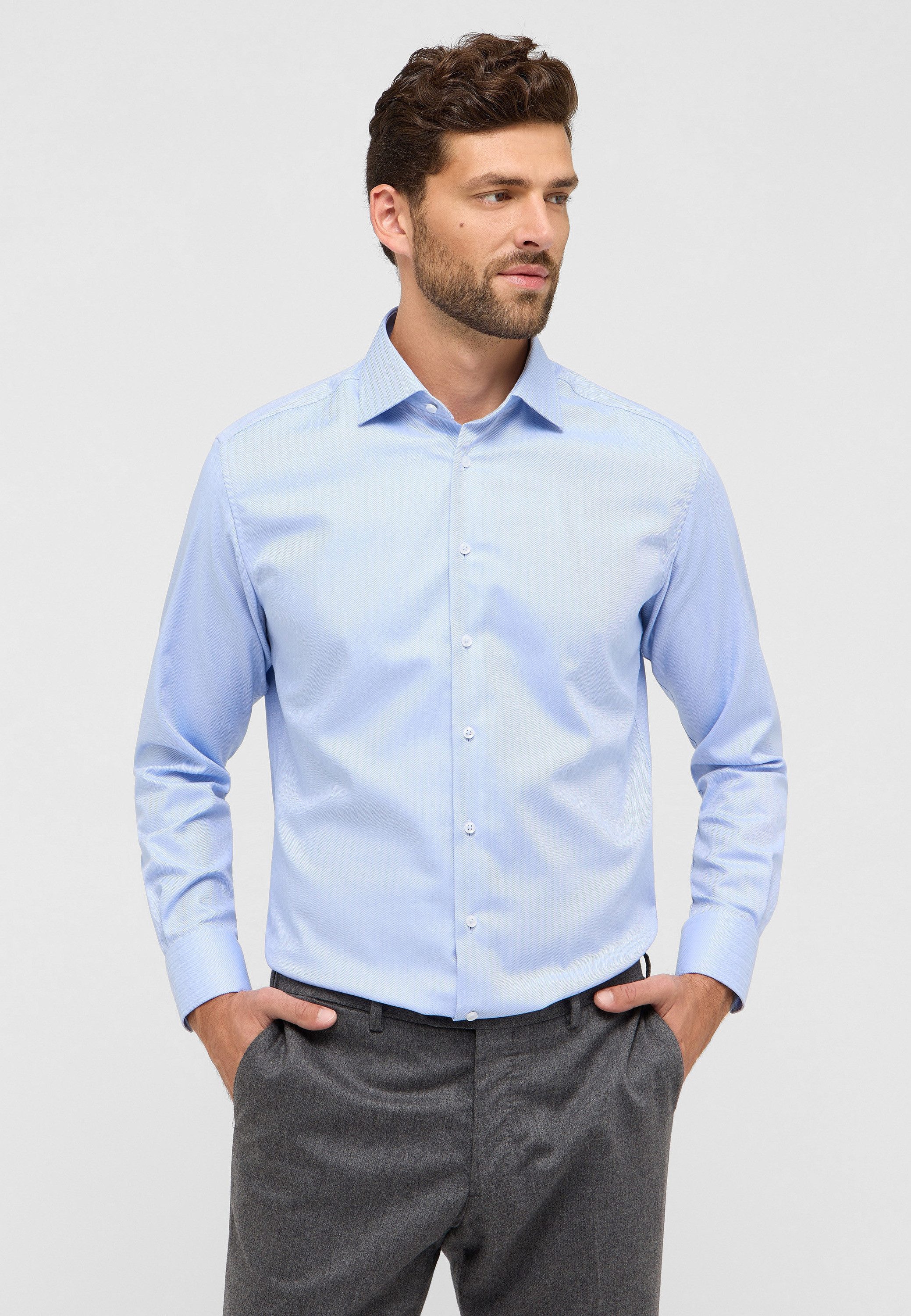 Eterna Langarmhemd MODERN FIT NON IRON günstig online kaufen