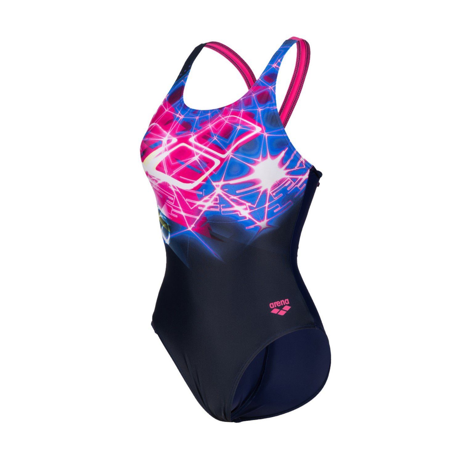 Arena Badeanzug Flashing Light Print Badeanzug