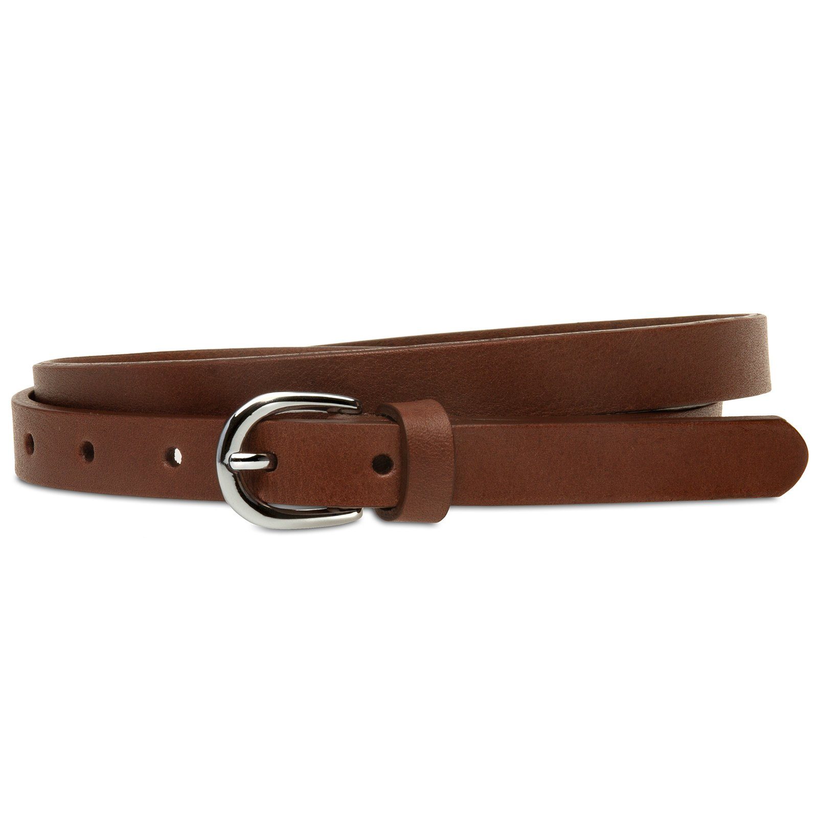 Caspar Taillengürtel GU318 schmaler Damen Ledergürtel günstig online kaufen