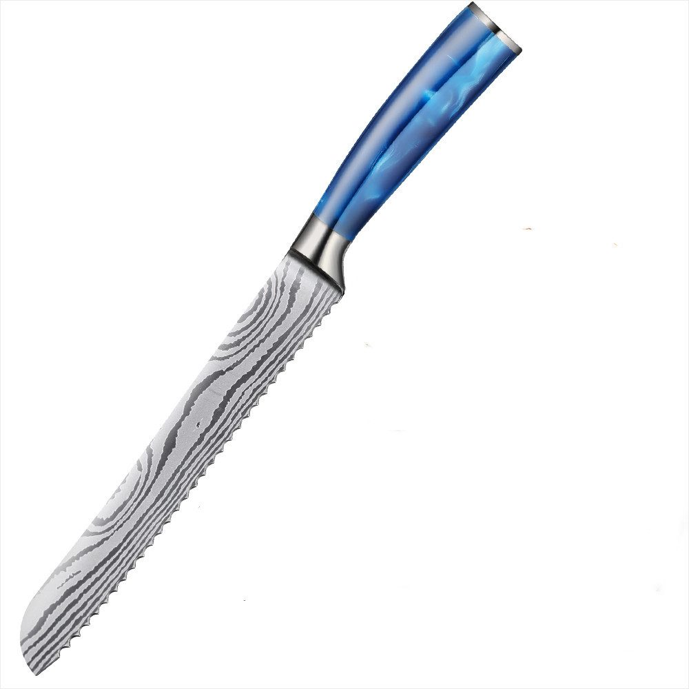 KingLux Brotmesser Brotmesser mit Wellenschliff Brotschneidemesser Sägemesser