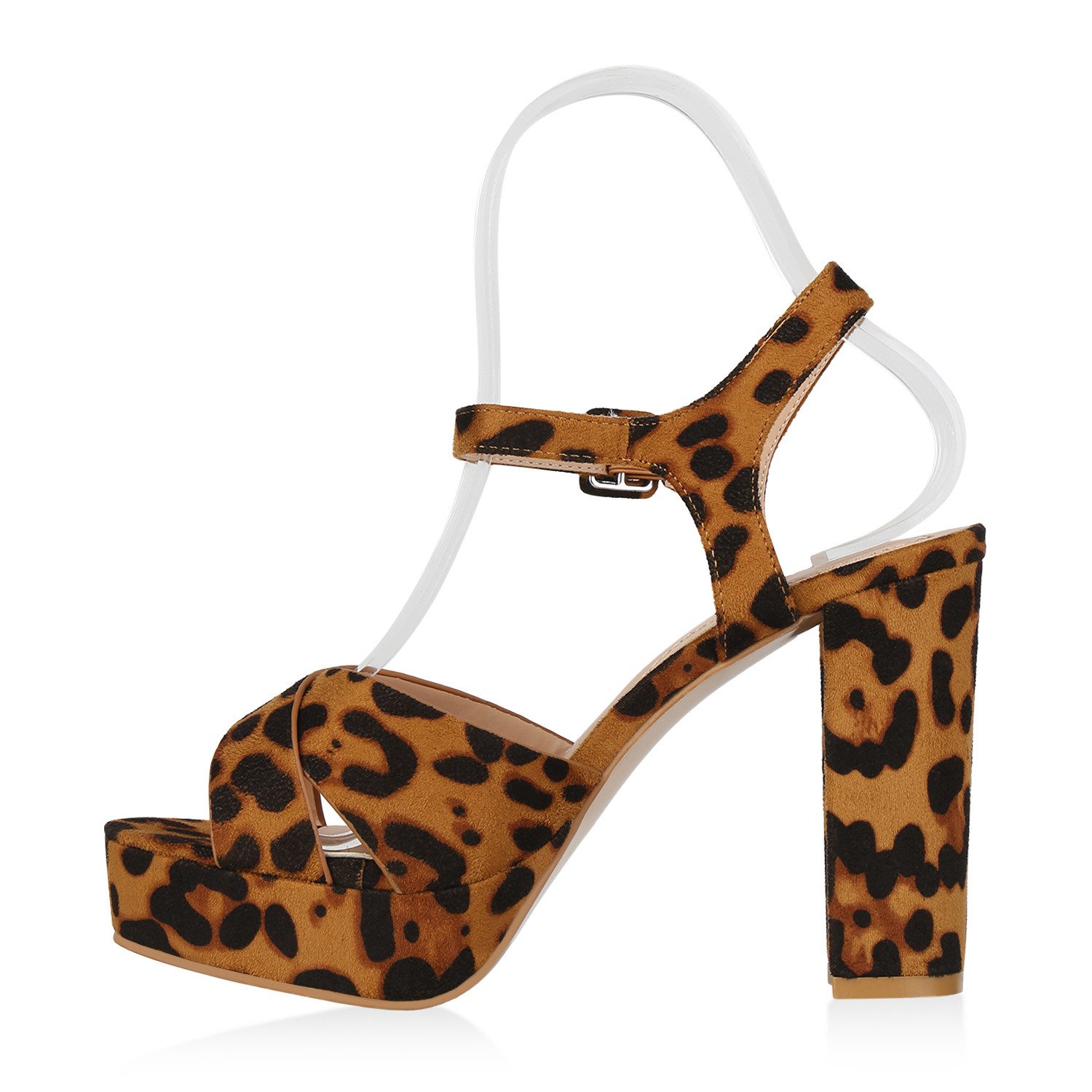 VAN HILL 820880 Plateausandaletten Damen Plateau Sandaletten Wildleder-Opti günstig online kaufen