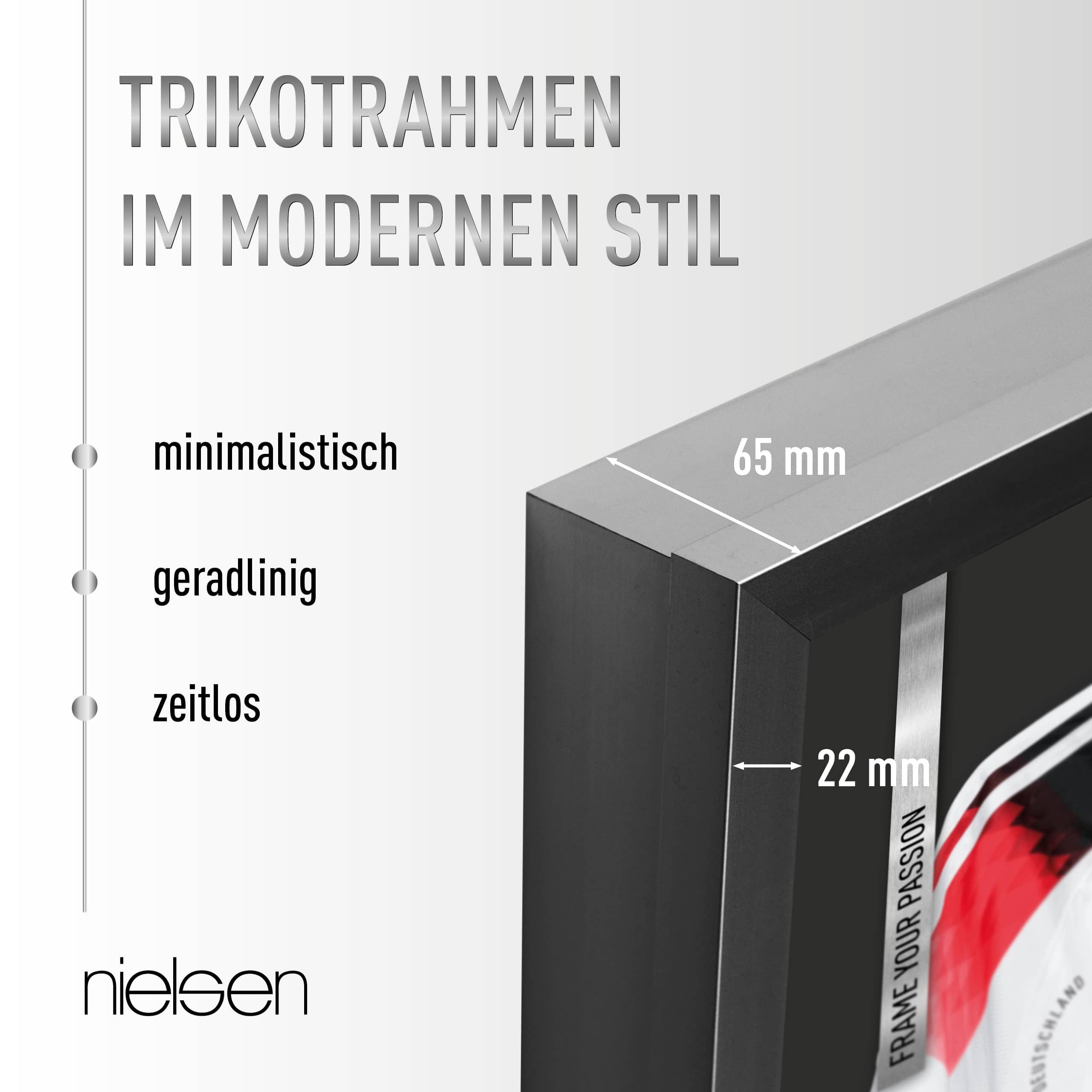nielsen Bilderrahmen Aluminium Trikotrahmen mit Aluminiumbügel, (1 St)