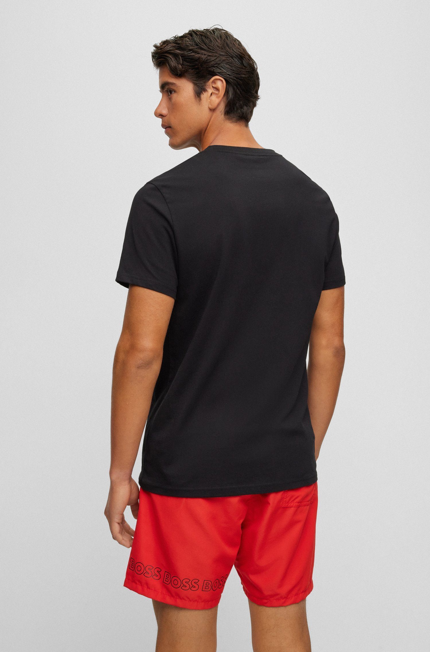 BOSS T-Shirt mit Logo black (1-tlg)